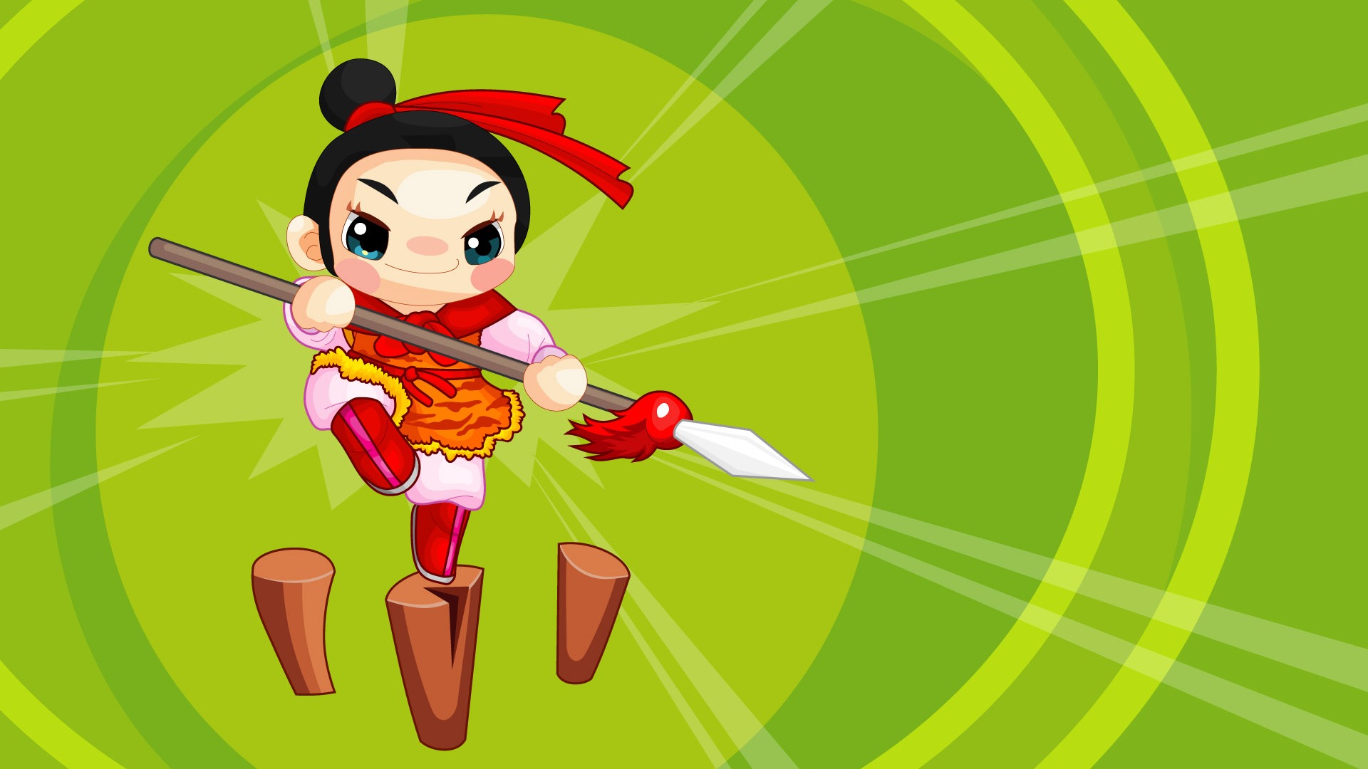 Vector Cartoon Child Wallpaper (2) #9 - 1920x1080