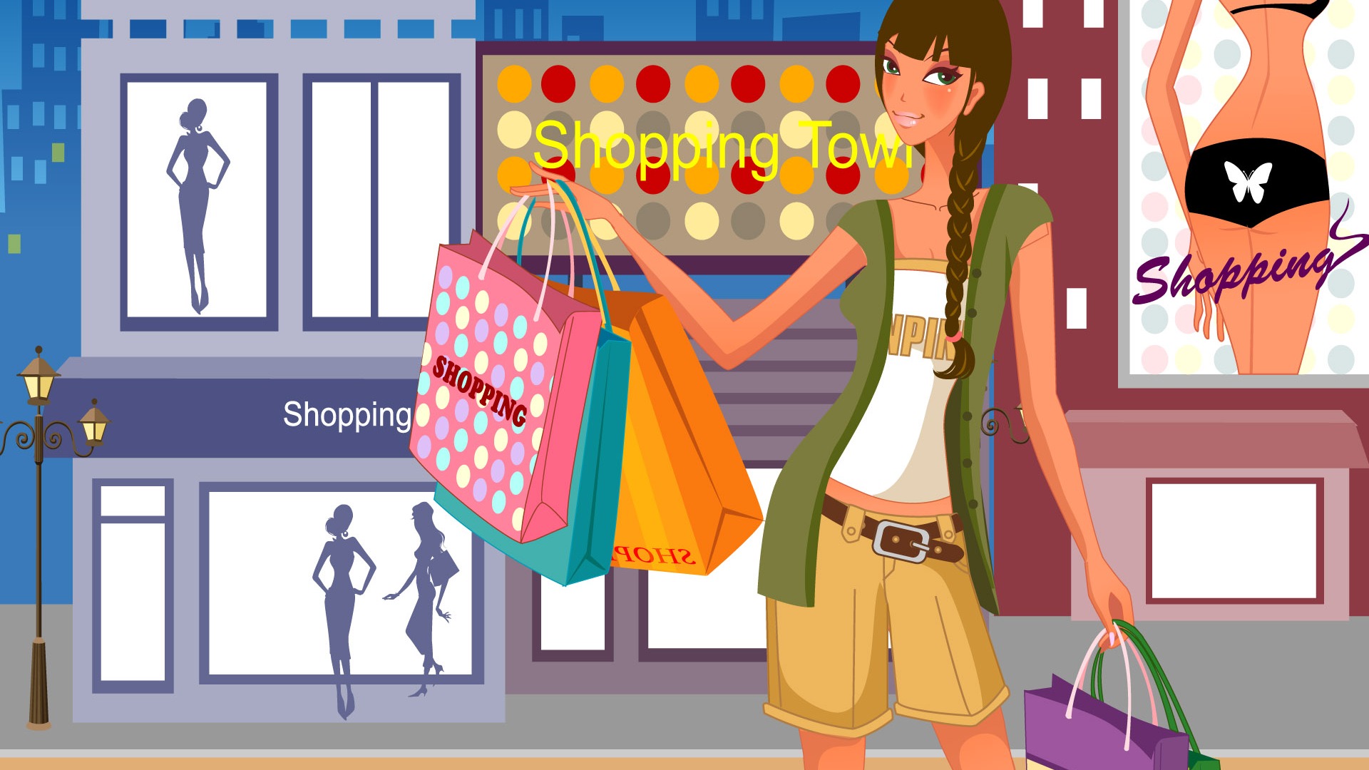 Fashion Shopping Women wallpapers (2) #2 - 1920x1080