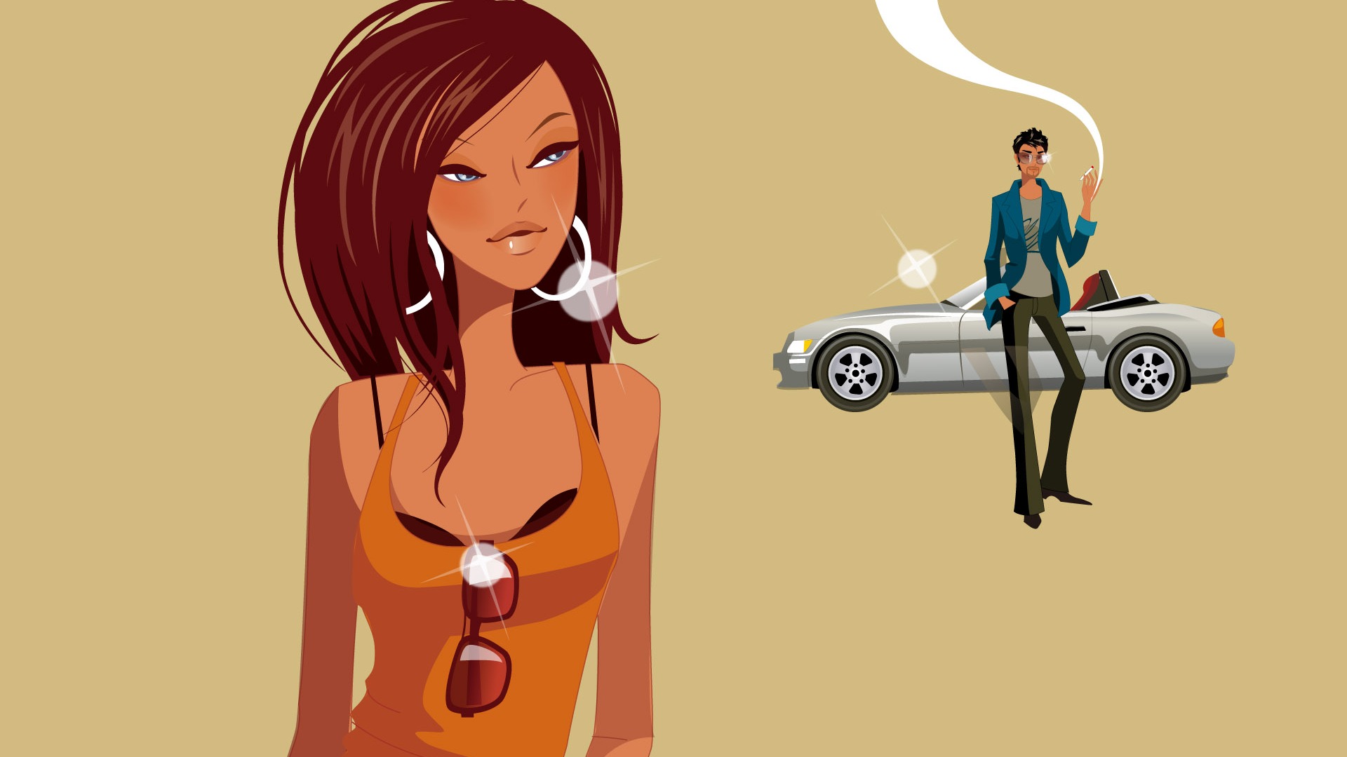 Vector Wallpaper leisure life (3) #5 - 1920x1080