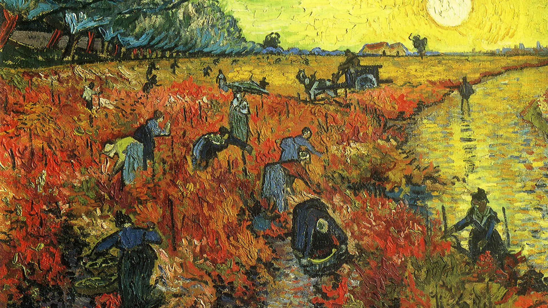Vincent Van Gogh malování tapetu (2) #12 - 1920x1080