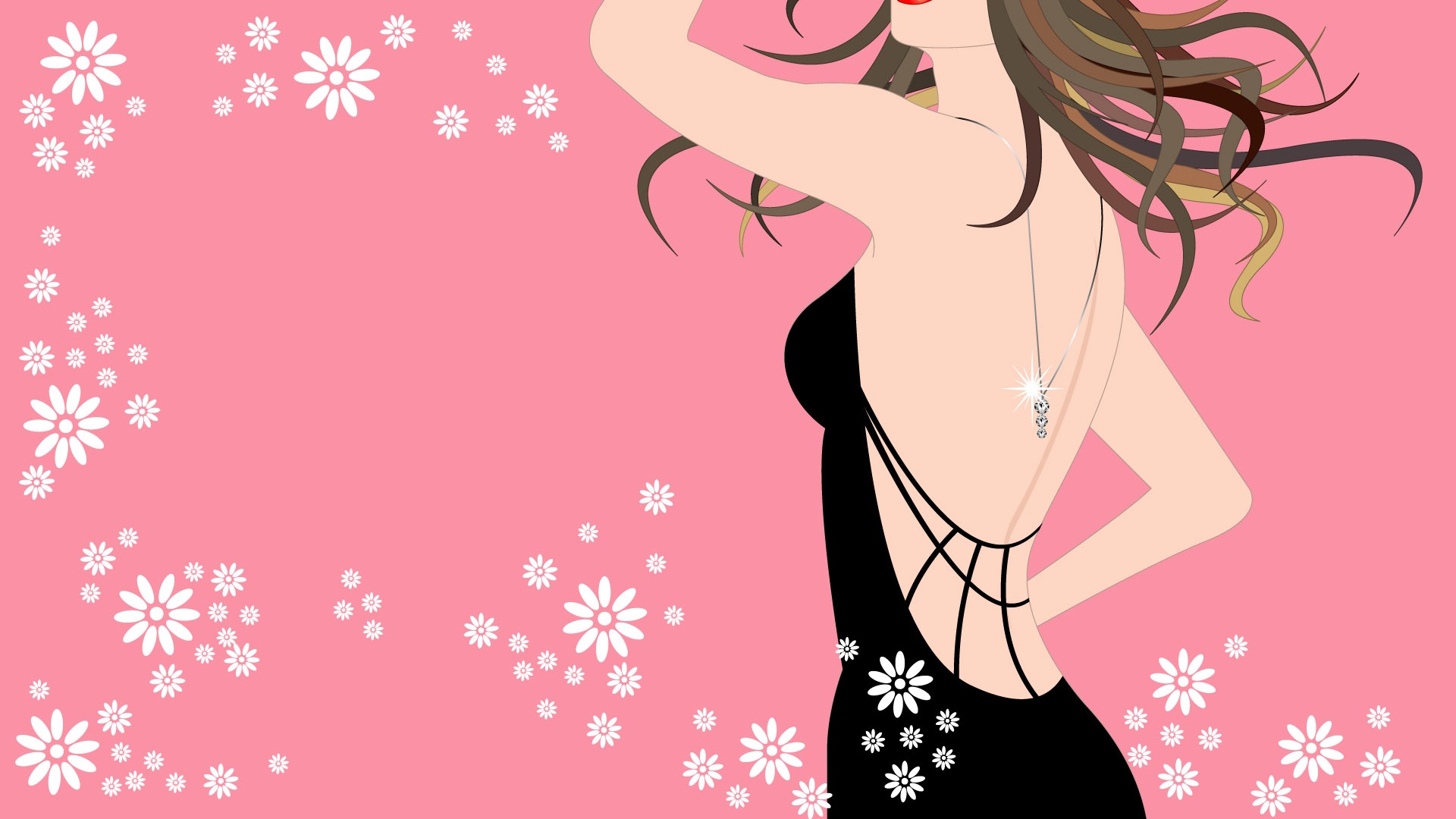 Vector urban women wallpaper (1) #15 - 1920x1080