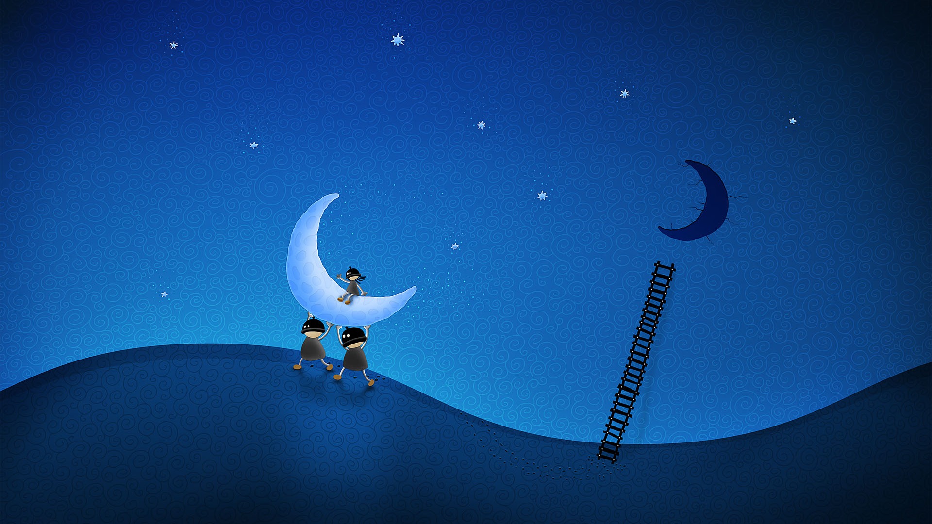 Vlads moon téma wallpaper #20 - 1920x1080