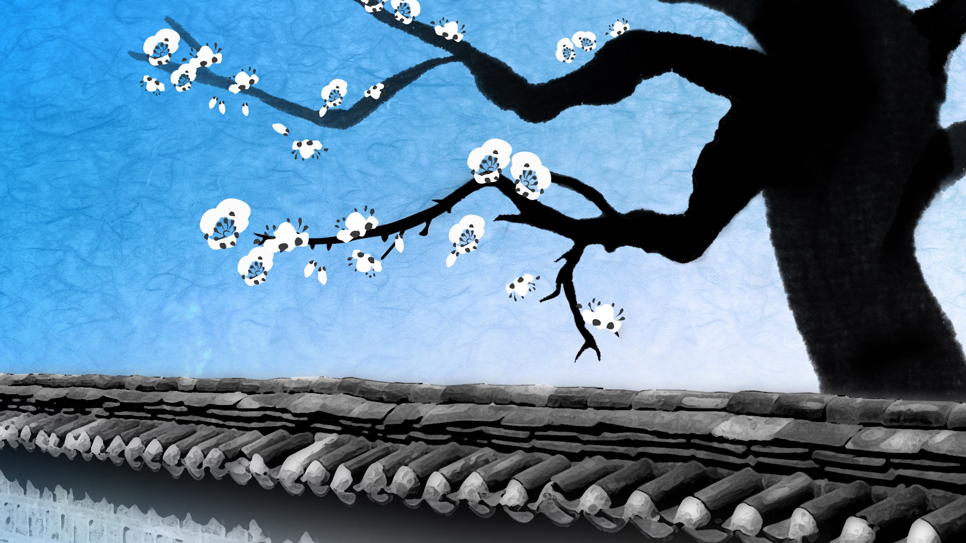 靈氣墨染新年壁紙 #2 - 1920x1080