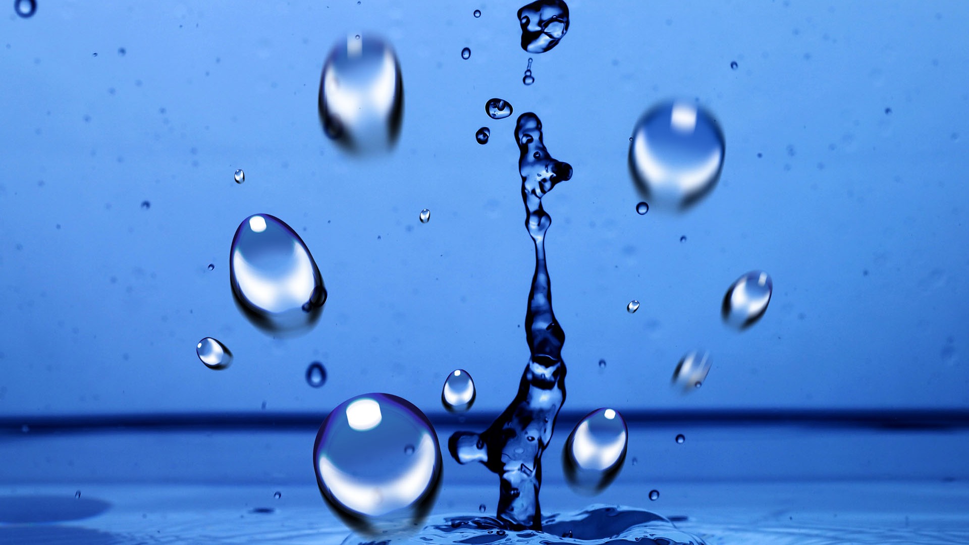 Colorful Water drops HD wallpaper #5 - 1920x1080