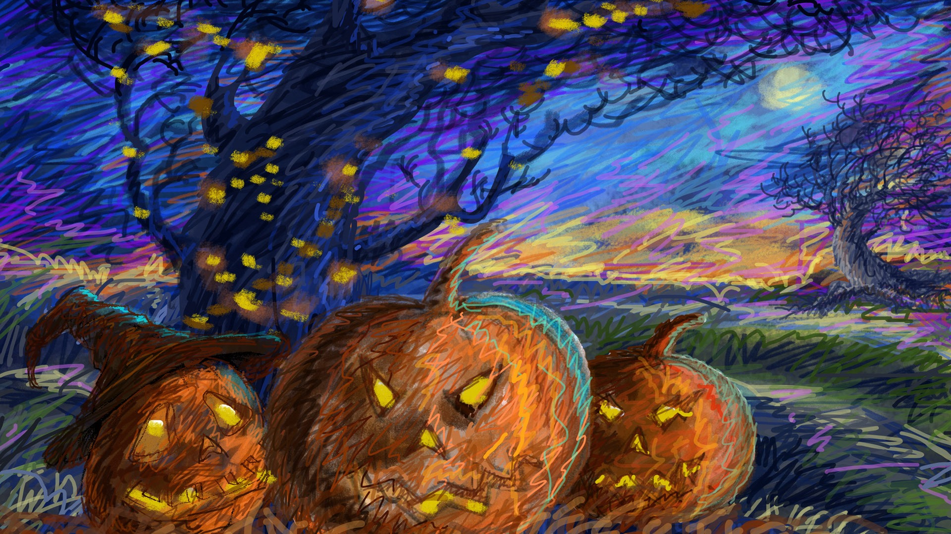 Halloween Téma Tapety na plochu (5) #2 - 1920x1080