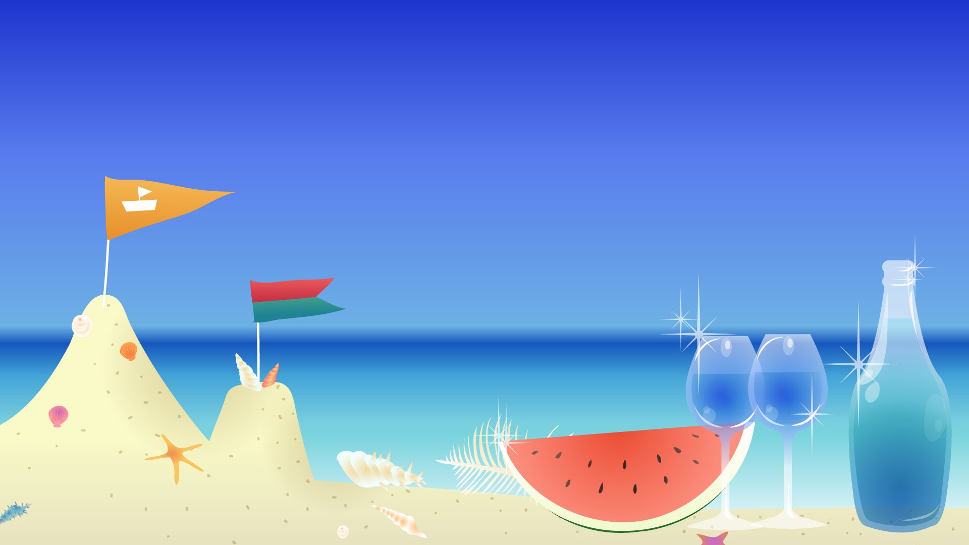 矢量夢幻景色 #18 - 1920x1080
