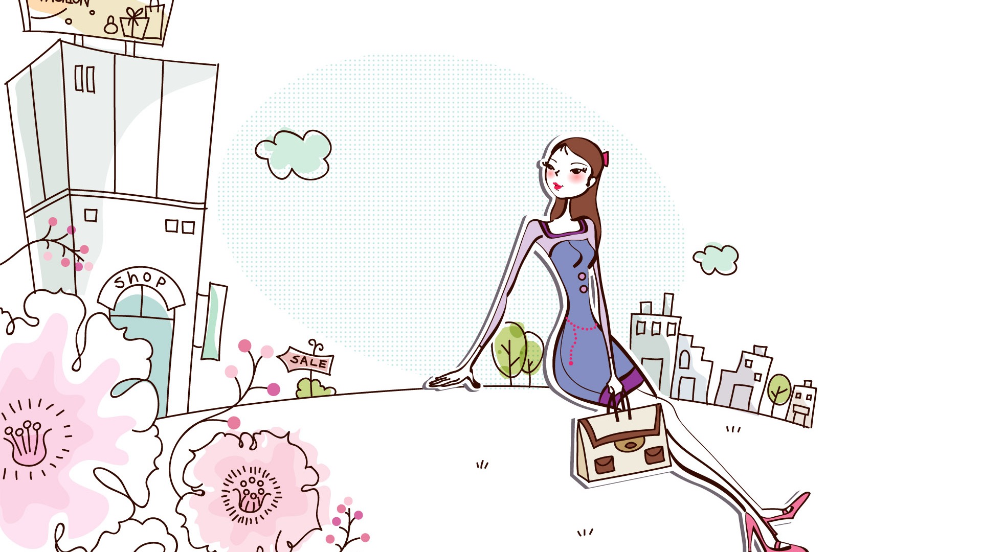 時尚購物女性壁紙(三) #8 - 1920x1080