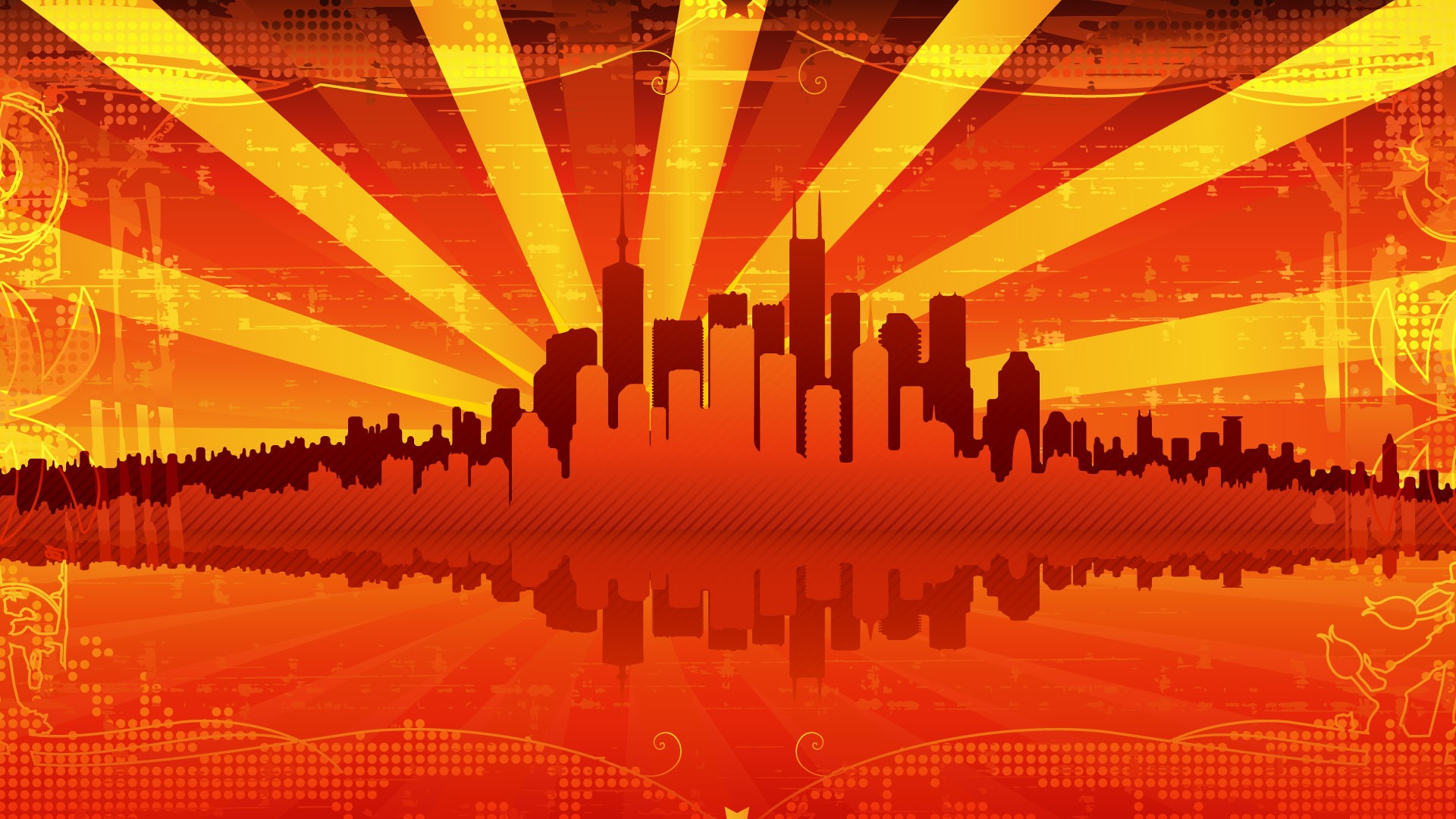 Widescreen trend vector wallpaper (2) #14 - 1920x1080