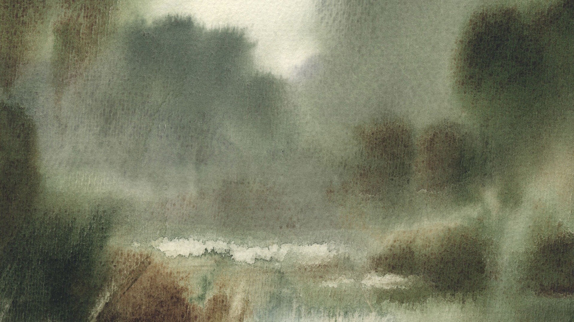 Fond d'écran paysage aquarelle peinte à la main (1) #9 - 1920x1080
