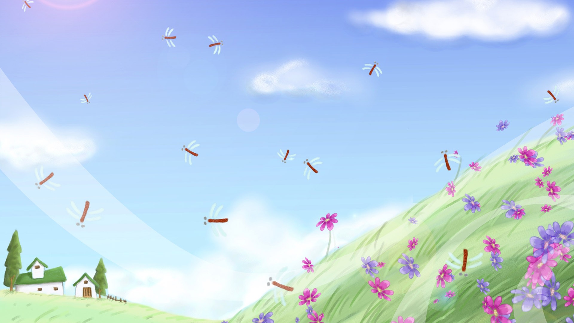 Large cartoon wallpaper (4) #12 - 1920x1080