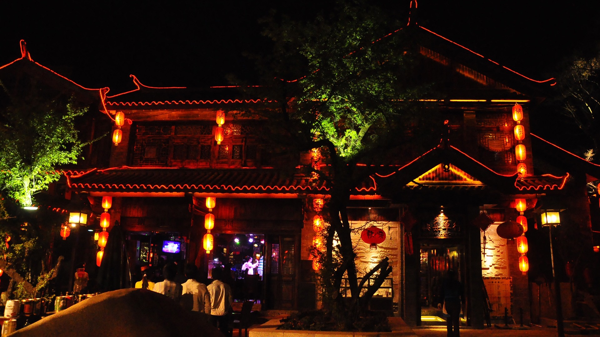 Lijiang Ancient Town Night (Old Hong OK works) #11 - 1920x1080