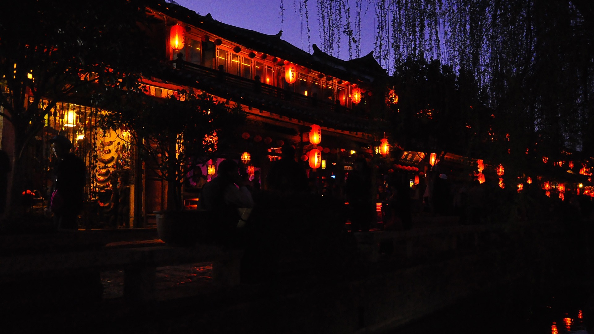 Lijiang Ancient Town Night (Old Hong OK works) #23 - 1920x1080