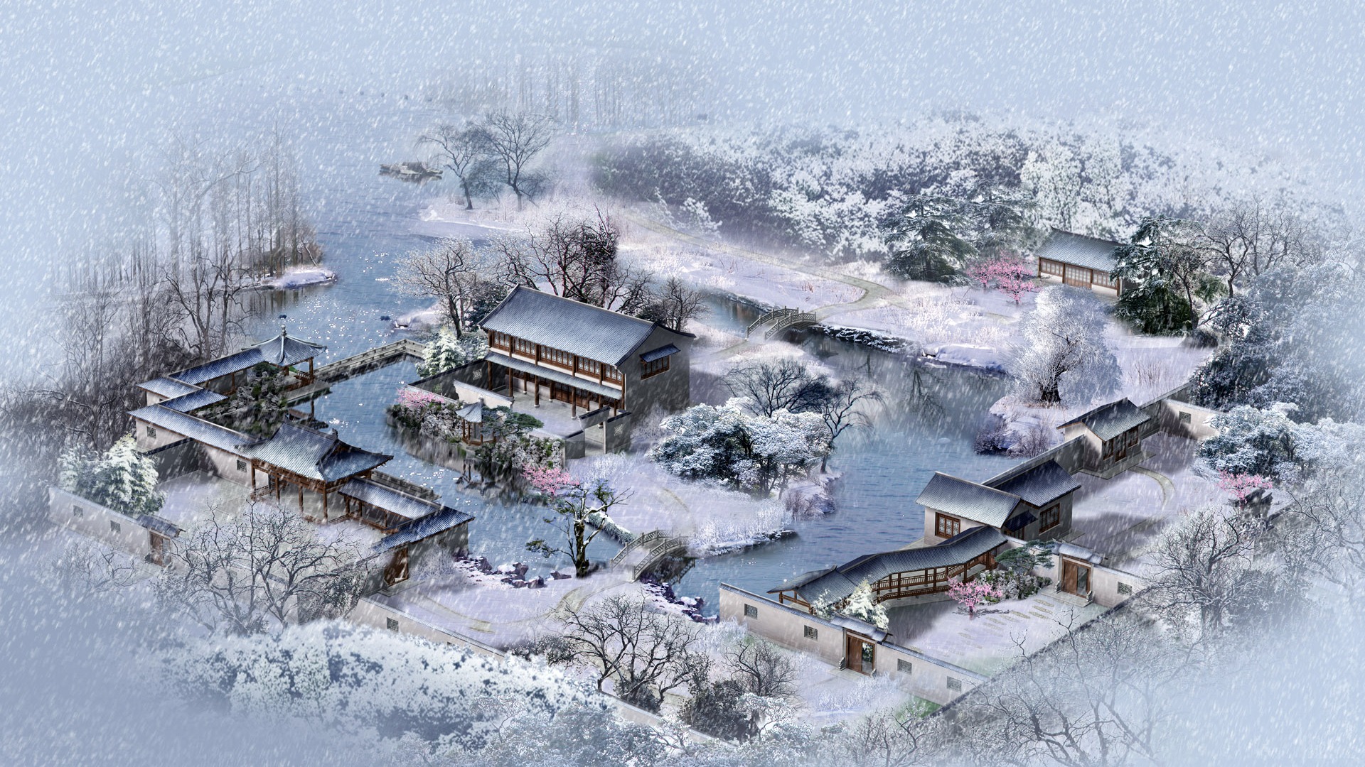 建築園林效果 高清壁紙(三) #15 - 1920x1080