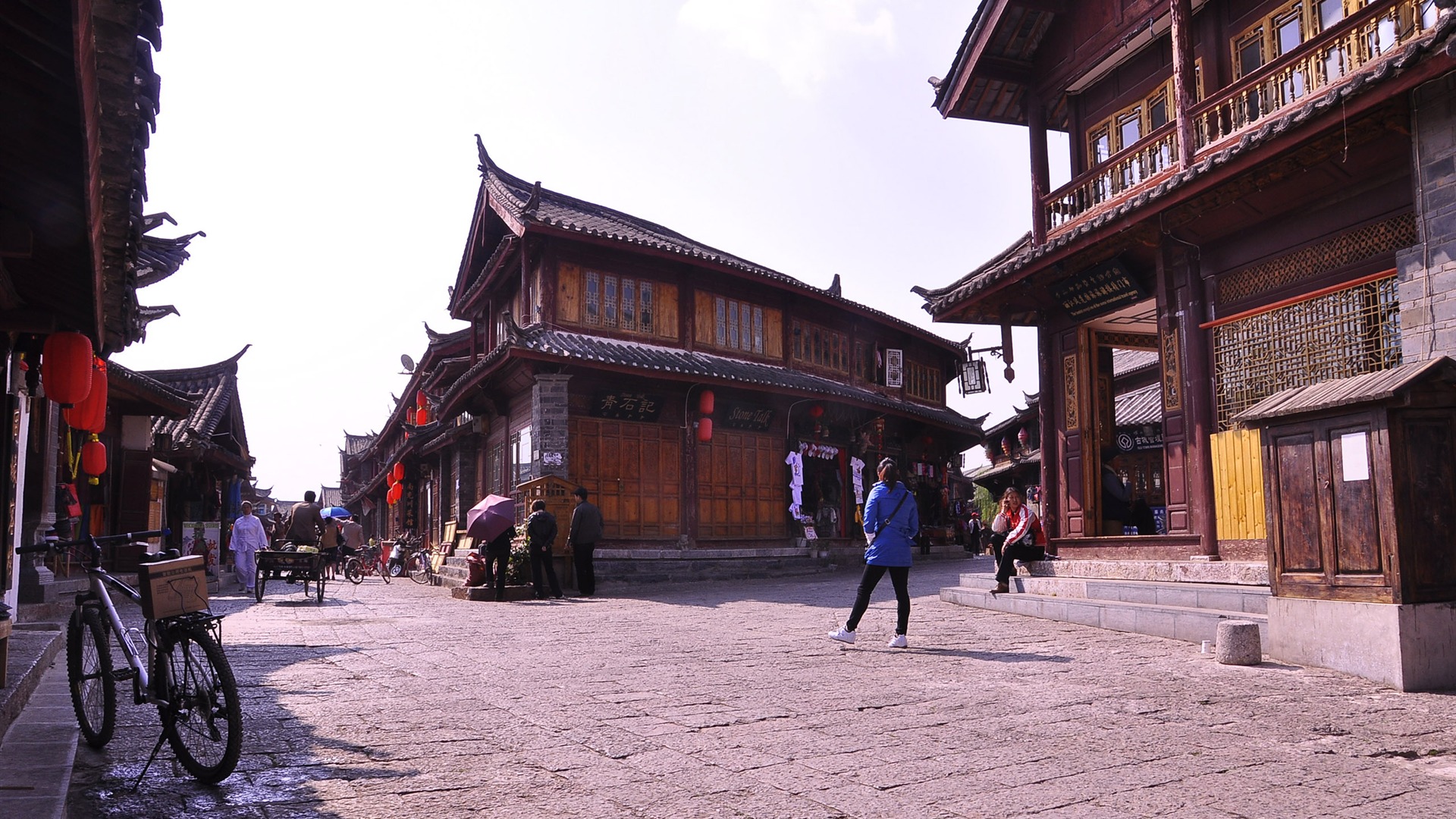 Lijiang ancient town atmosphere (2) (old Hong OK works) #14 - 1920x1080