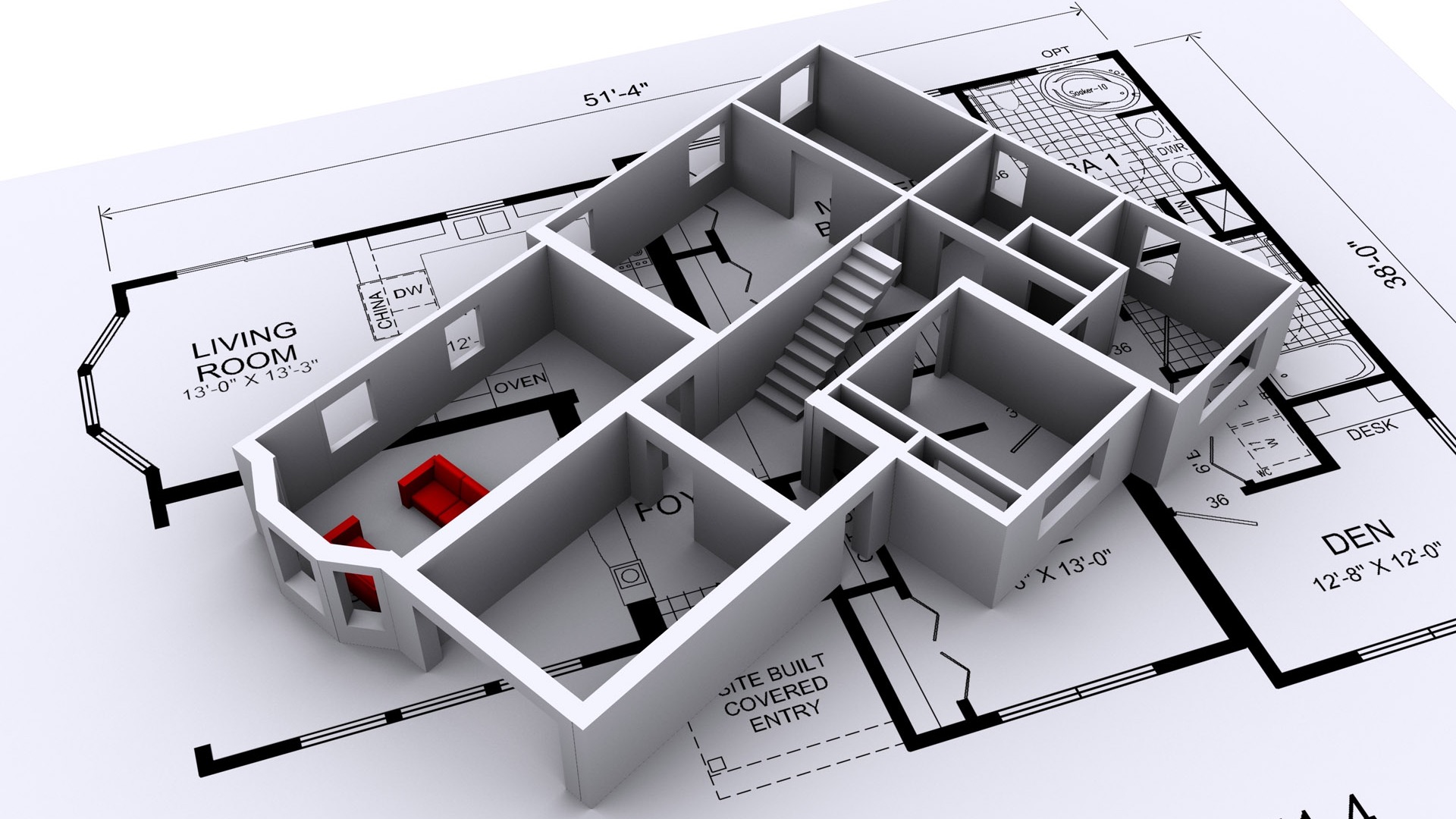 3D 建築設計 壁紙(一) #8 - 1920x1080