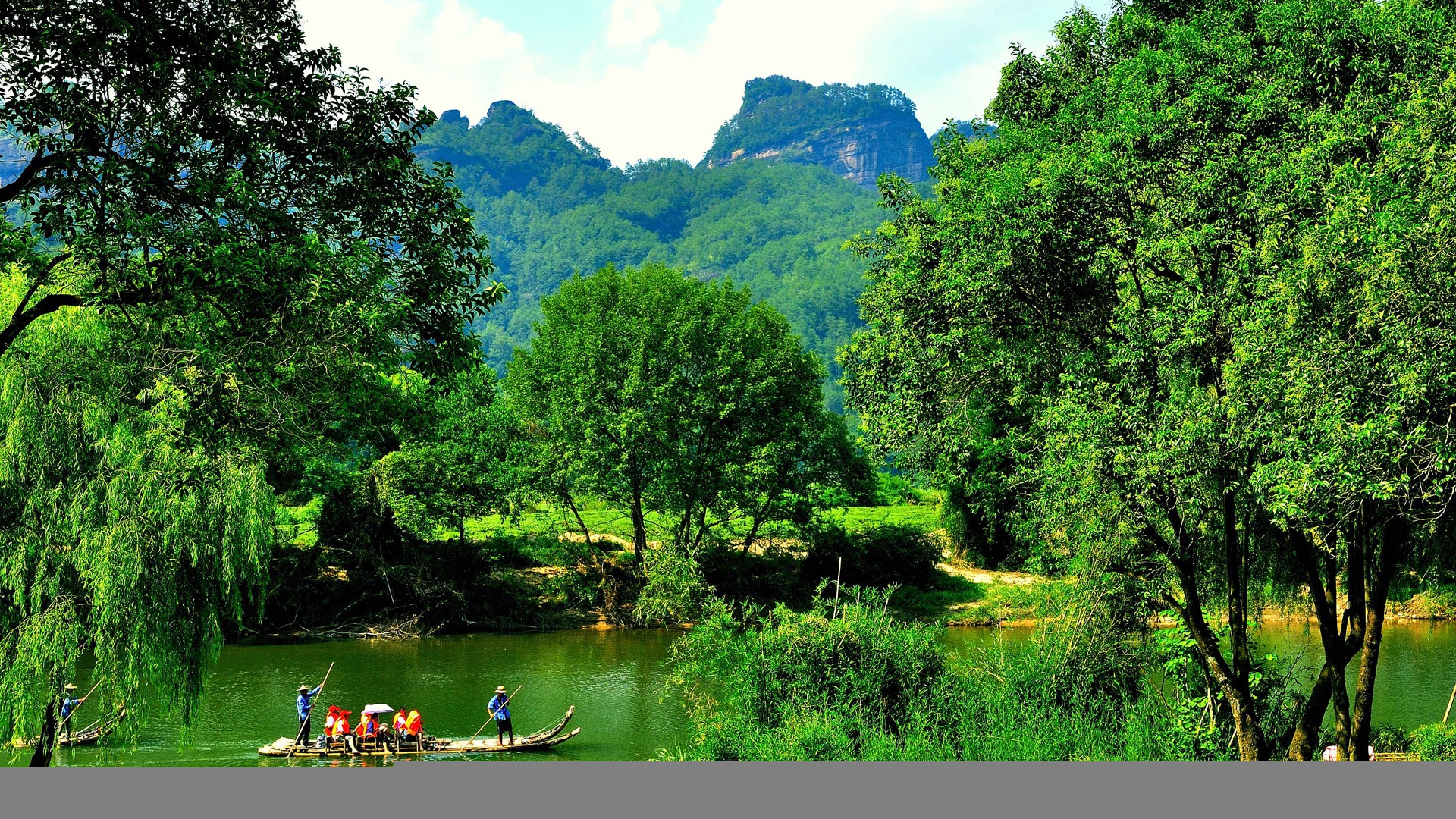 Wuyi jiuqu scenery (photo Works of change) #2 - 1920x1080