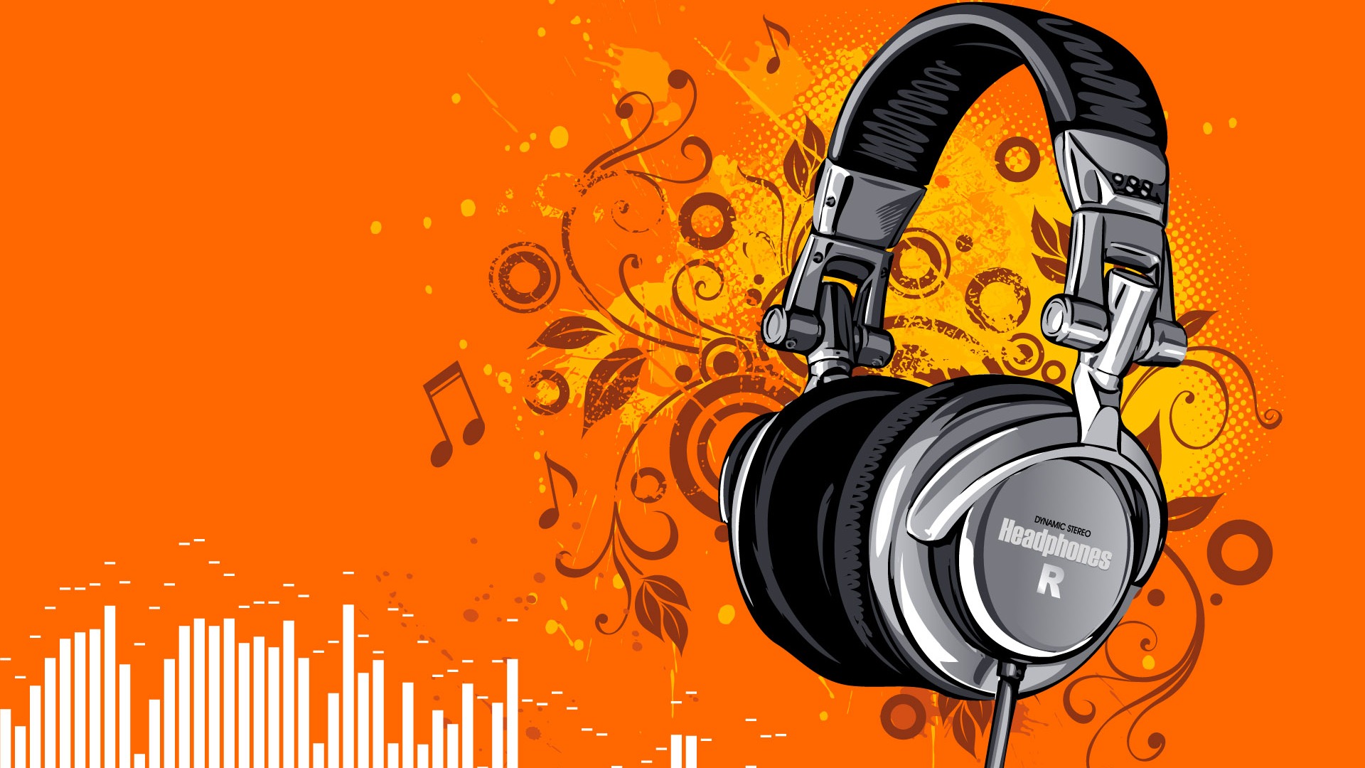 Vector musical theme wallpapers (4) #12 - 1920x1080