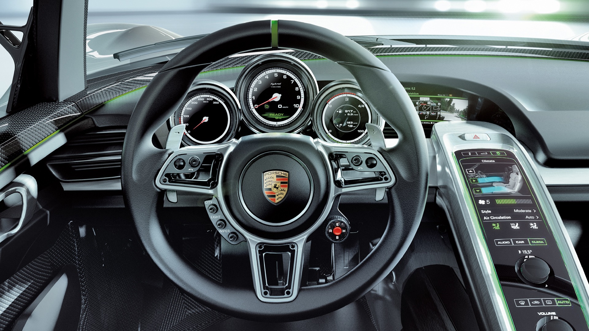 Concept Car Porsche 918 Spyder - 2010 保时捷10 - 1920x1080