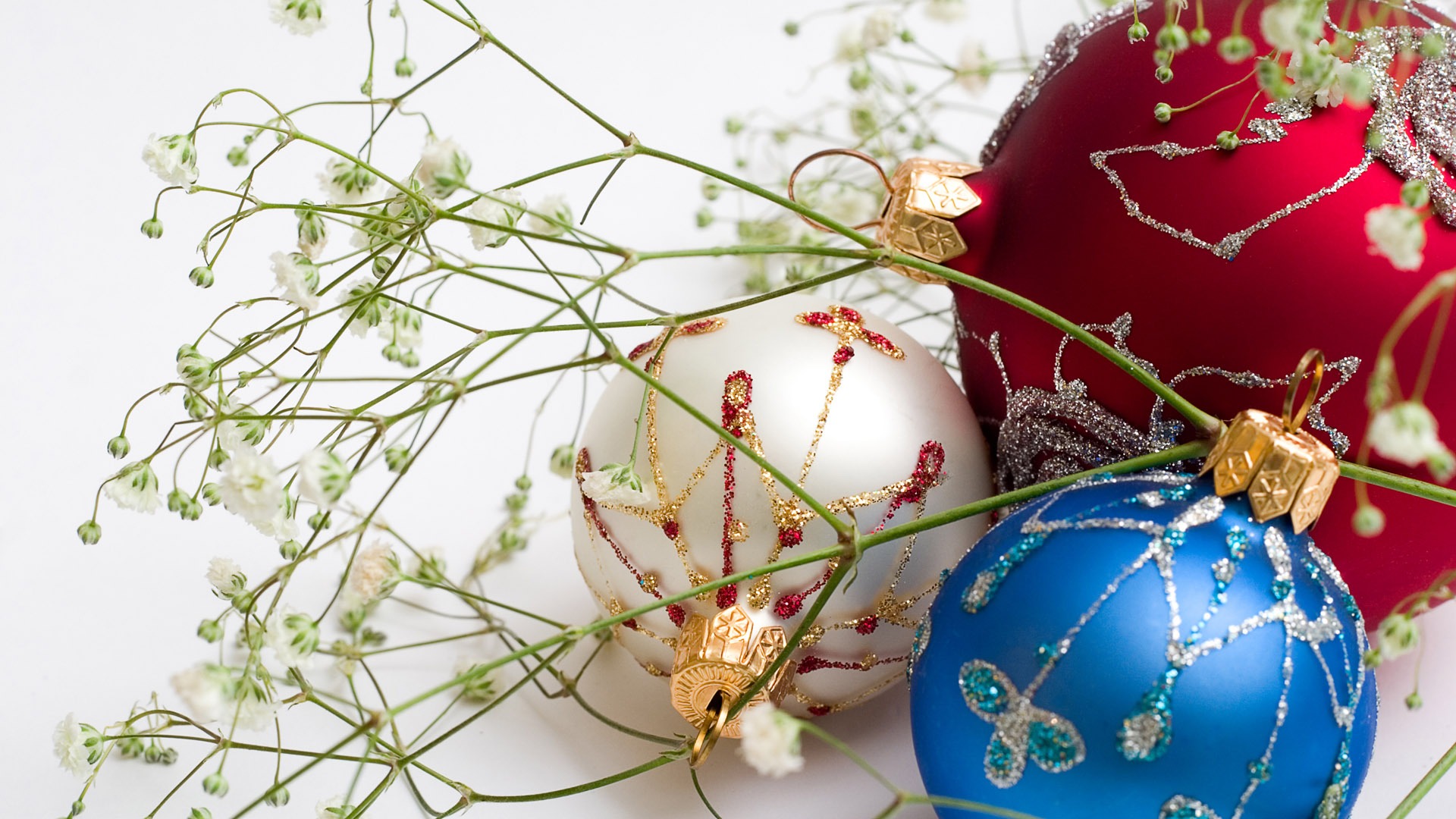 Christmas balls wallpaper (7) #6 - 1920x1080