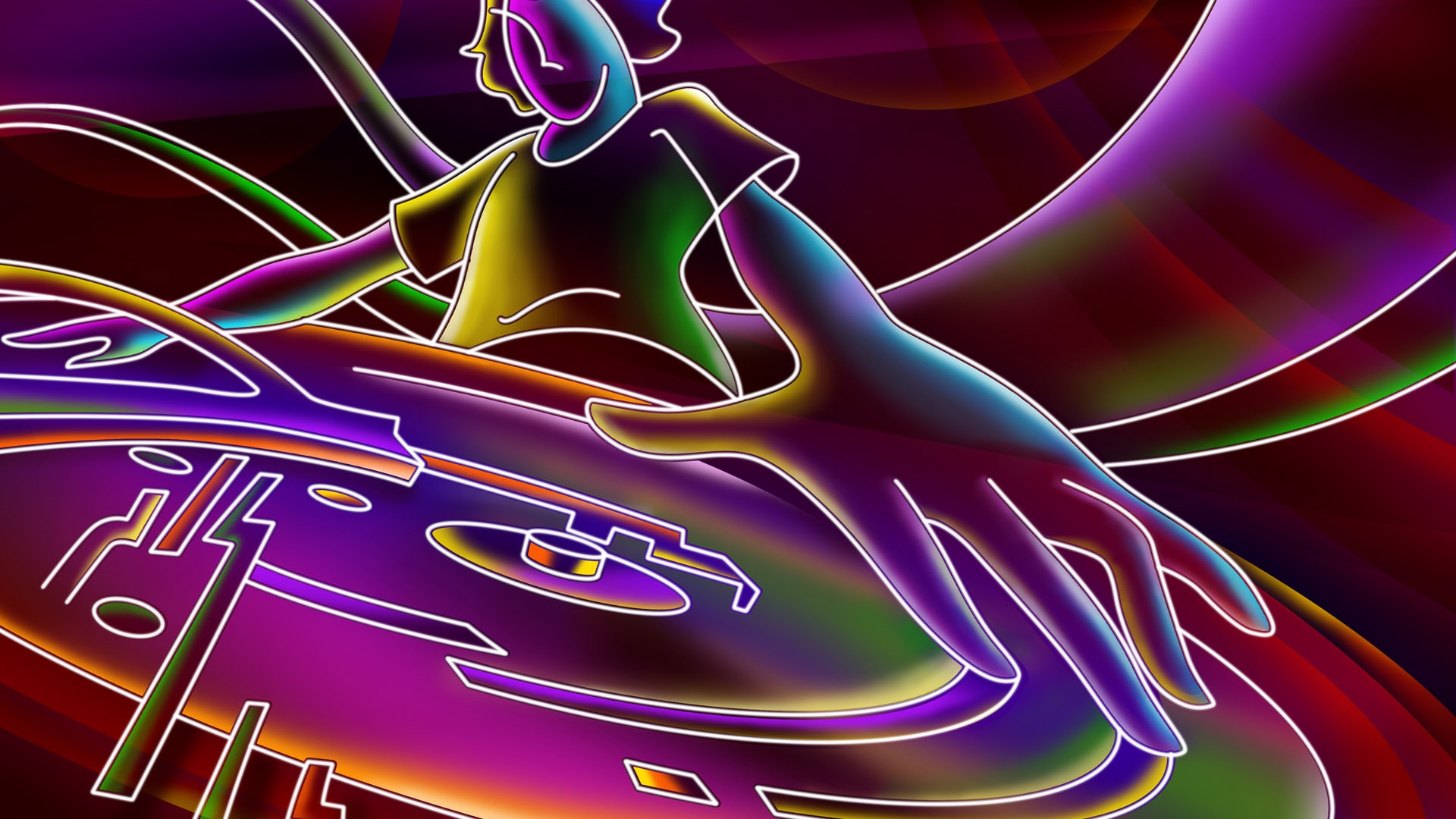 手繪線描 壁紙(七) #4 - 1920x1080