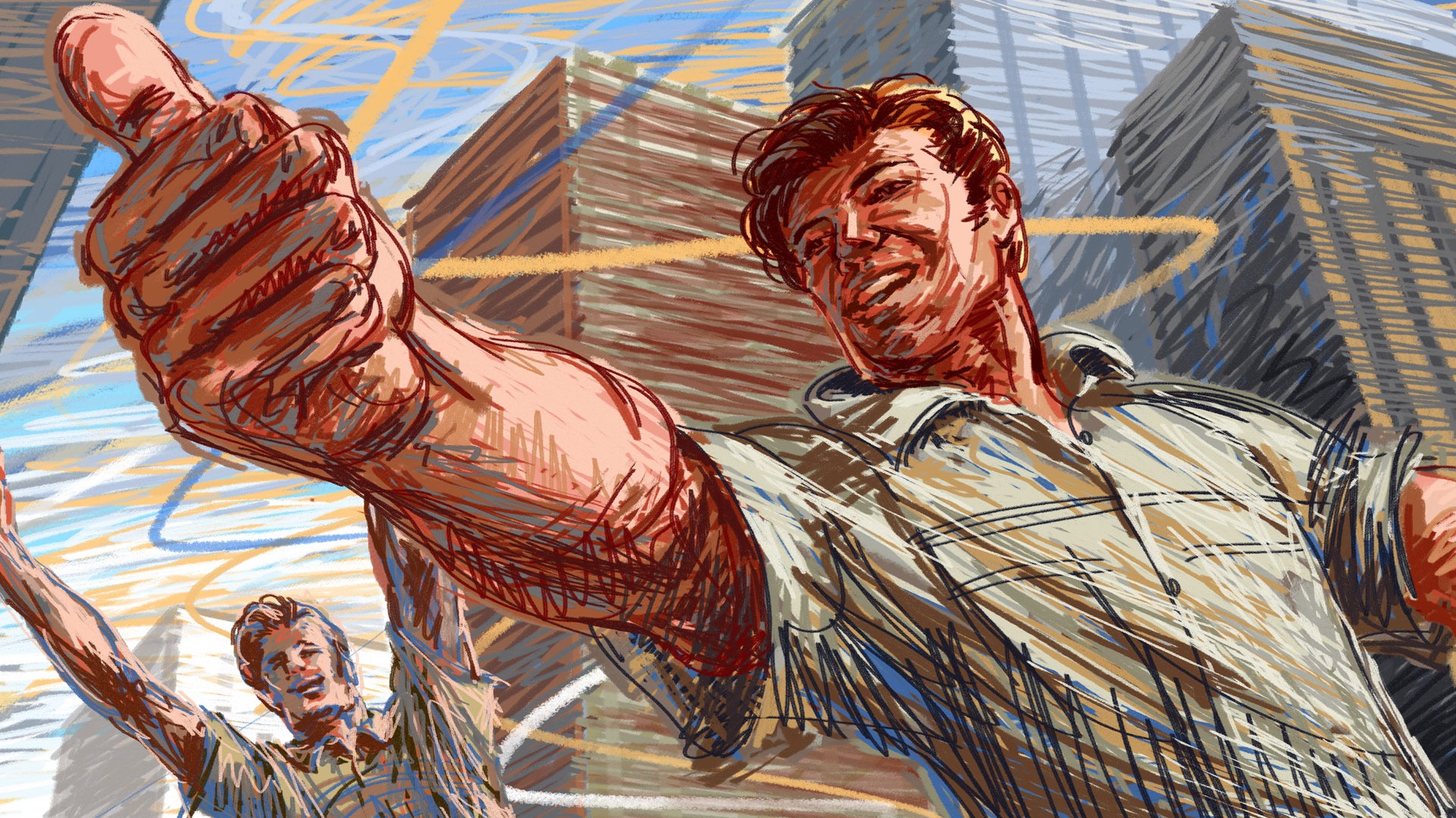 Living hand-painted wallpaper widescreen (2) #15 - 1920x1080
