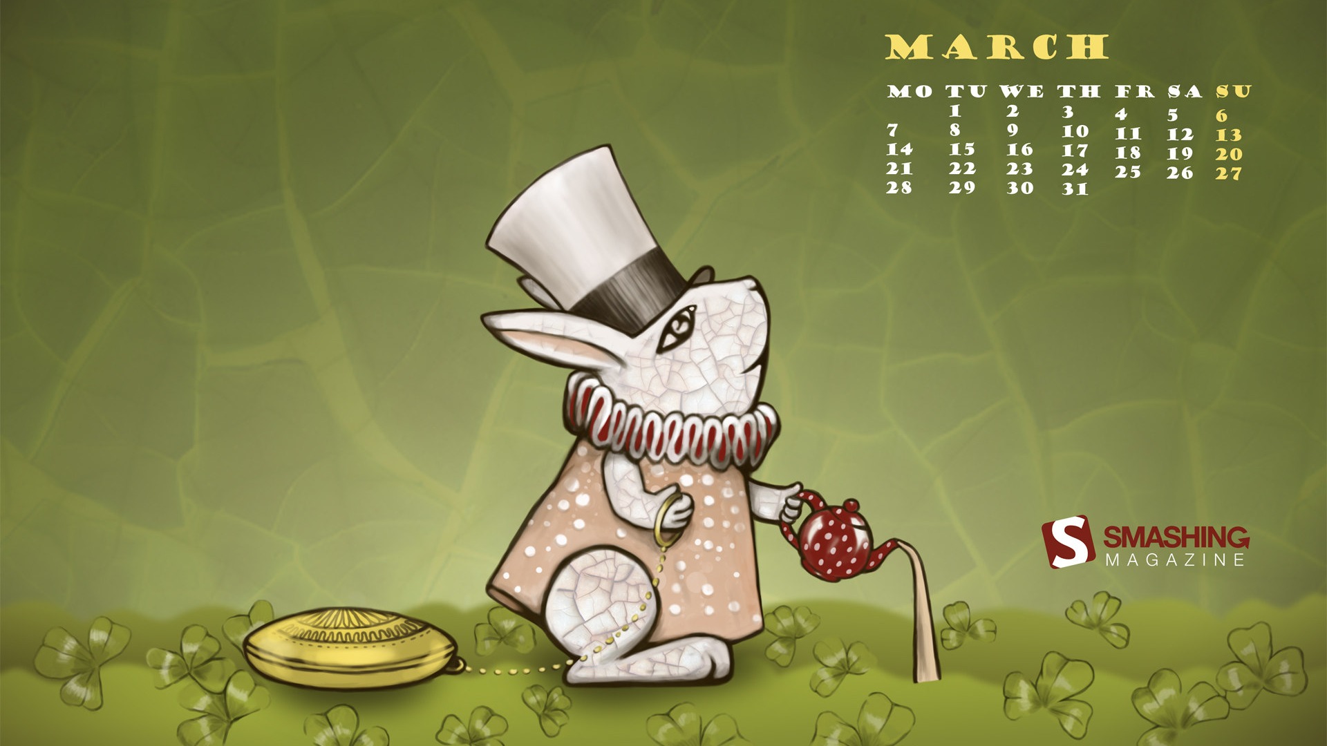 March 2011 Calendar Wallpaper #16 - 1920x1080