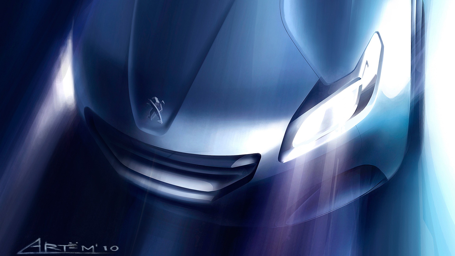 Concept Car Peugeot HR1 - 2010 標誌 #32 - 1920x1080