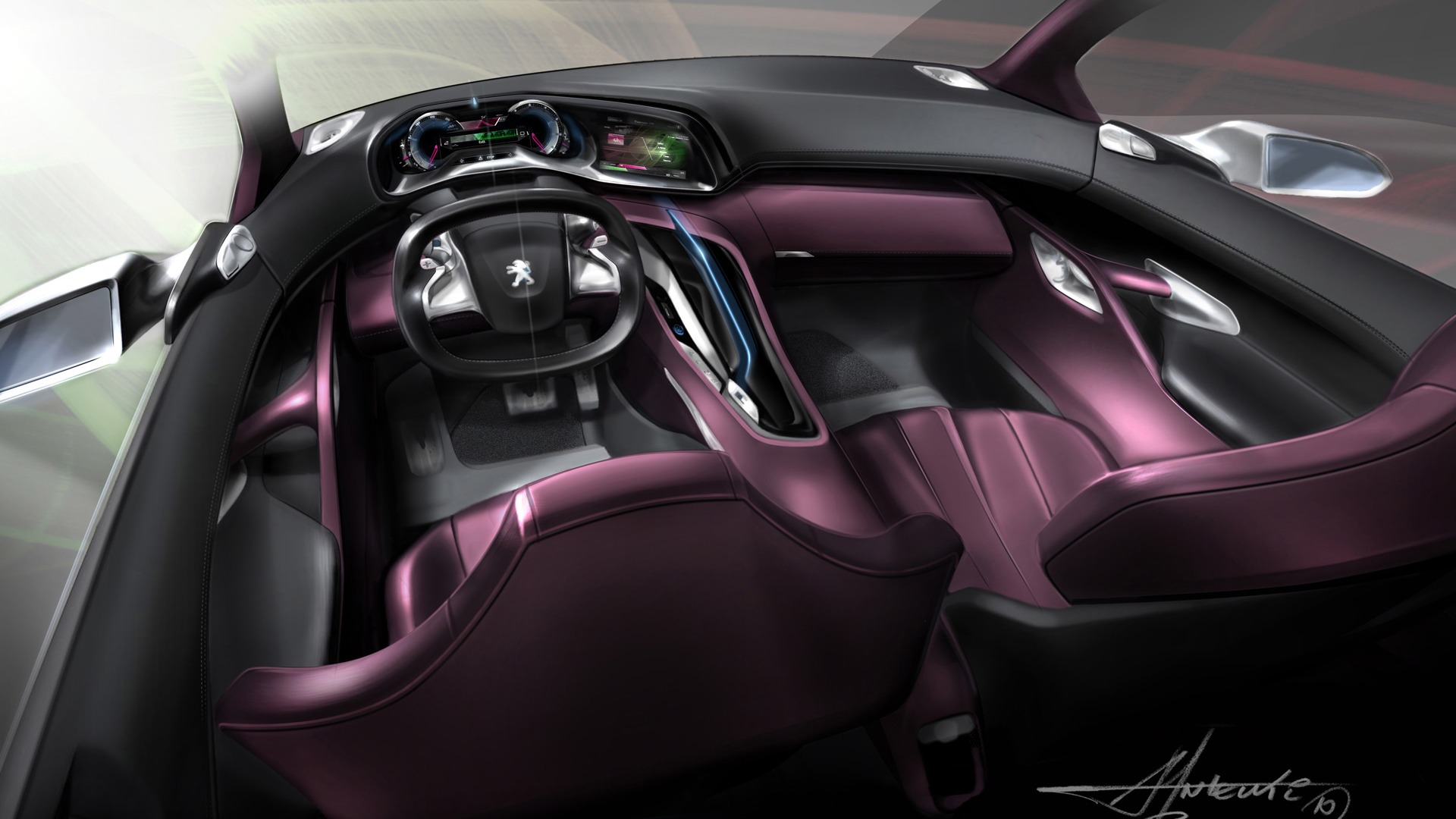 Concept Car Peugeot HR1 - 2010 HD wallpaper #34 - 1920x1080