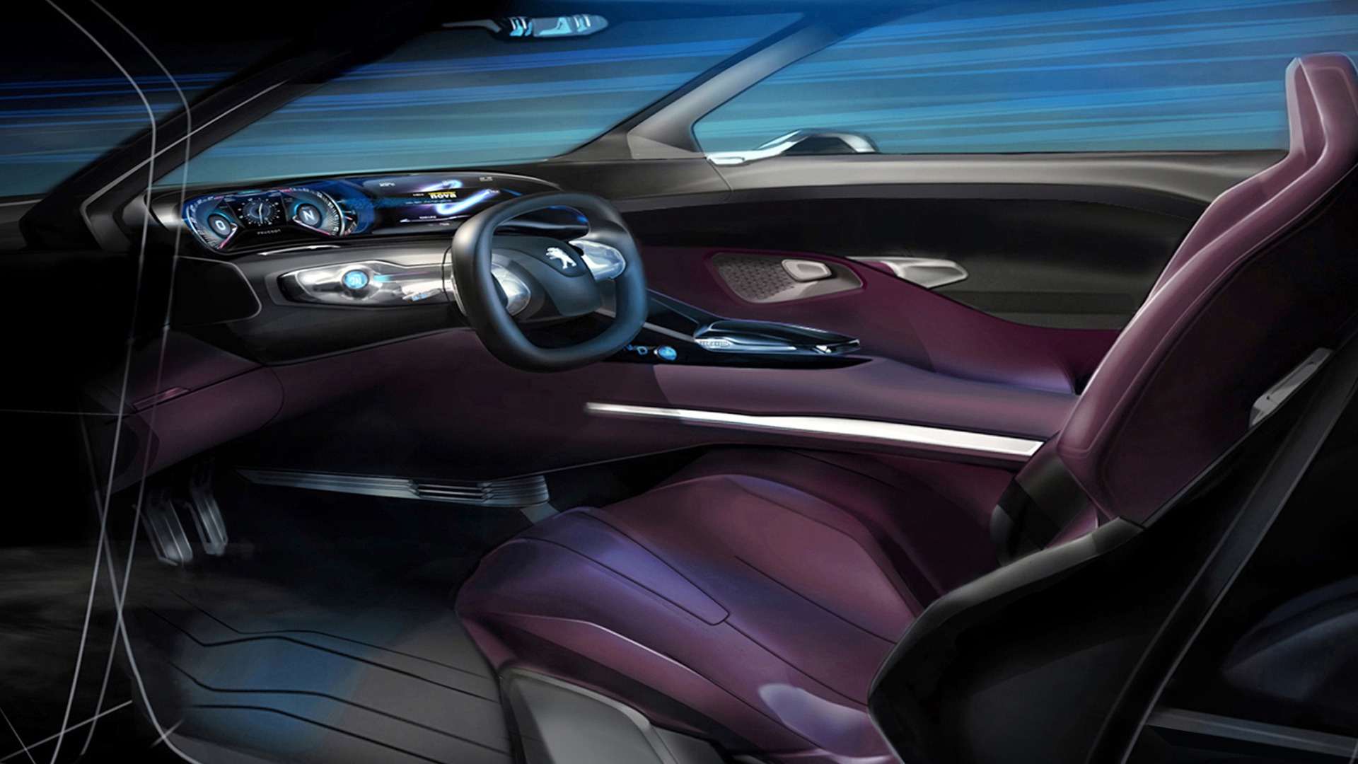 Concept Car Peugeot HR1 - 2010 標誌 #36 - 1920x1080