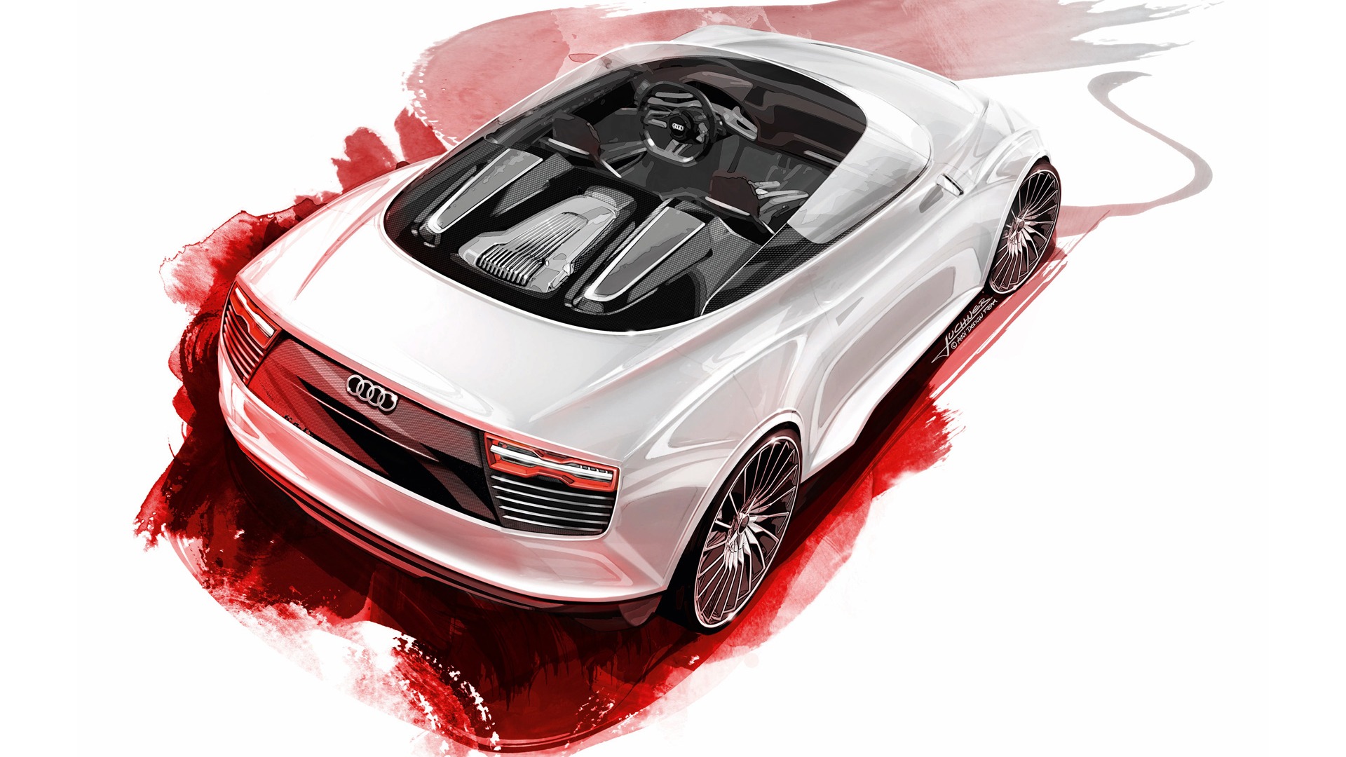 Concept Car Audi e-tron Spyder - 2010 奥迪32 - 1920x1080
