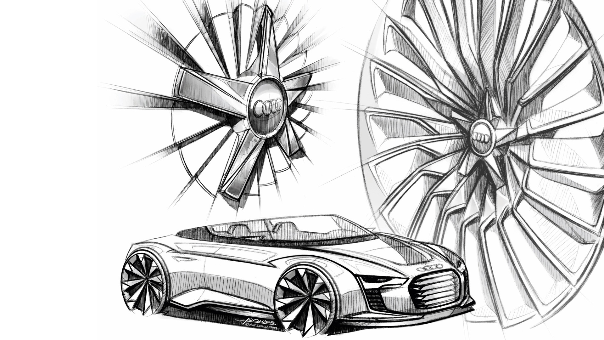Concept Car Audi e-tron Spyder - 2010 HD tapetu #33 - 1920x1080