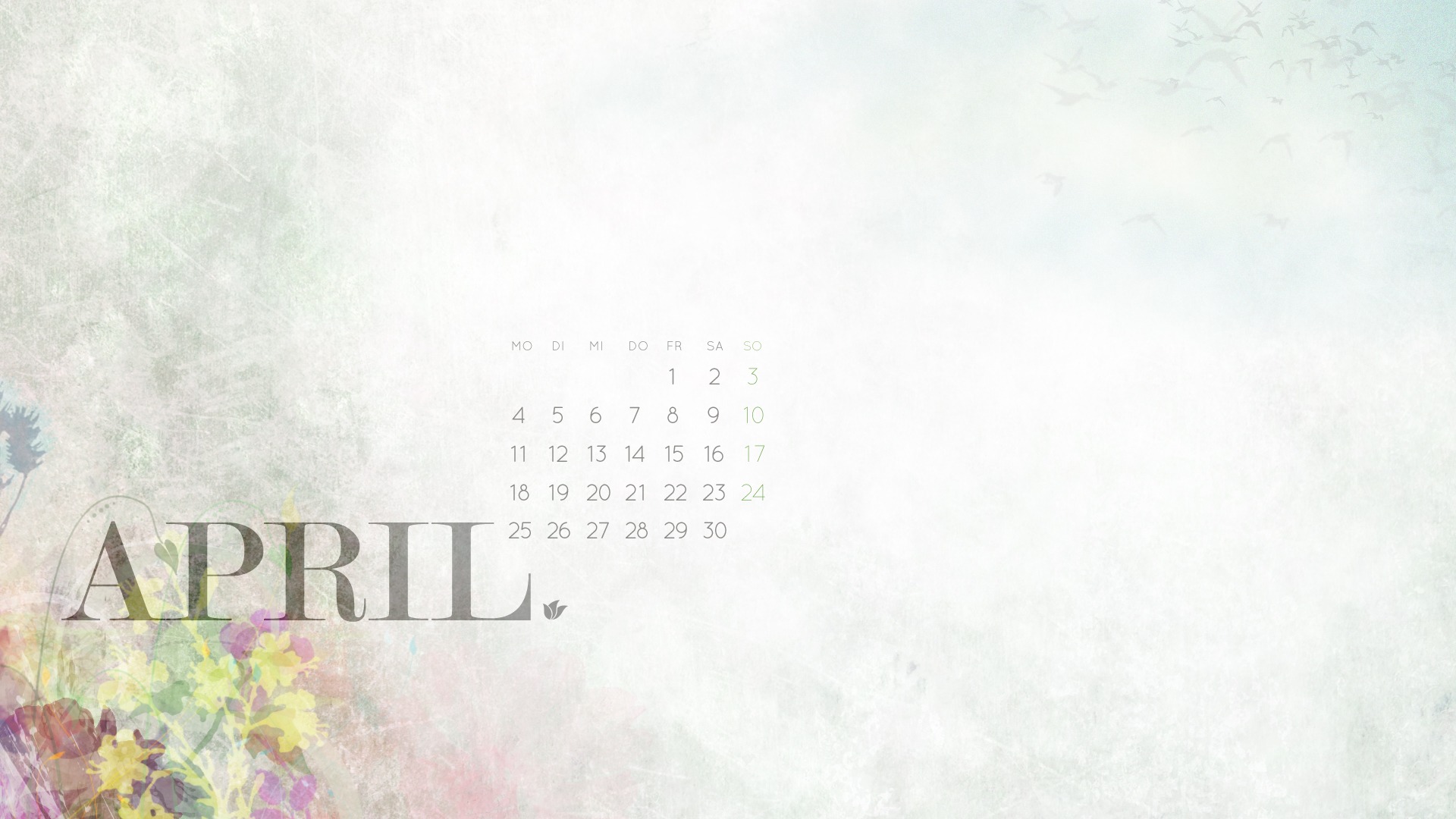 April 2011 Calendar Wallpaper (2) #8 - 1920x1080