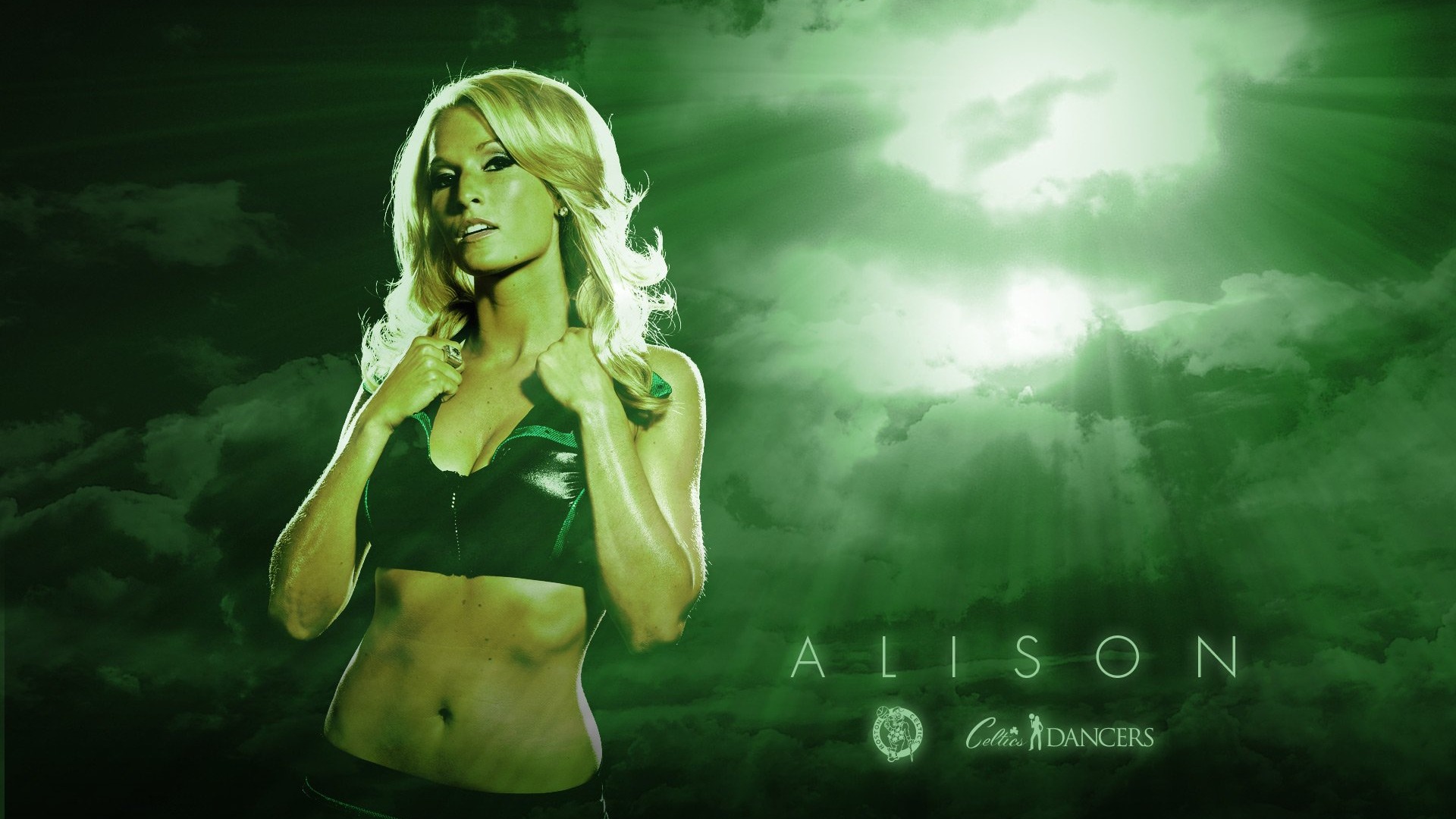 NBA Saison 2010-11, die Celtics Cheerleader Tapete #2 - 1920x1080