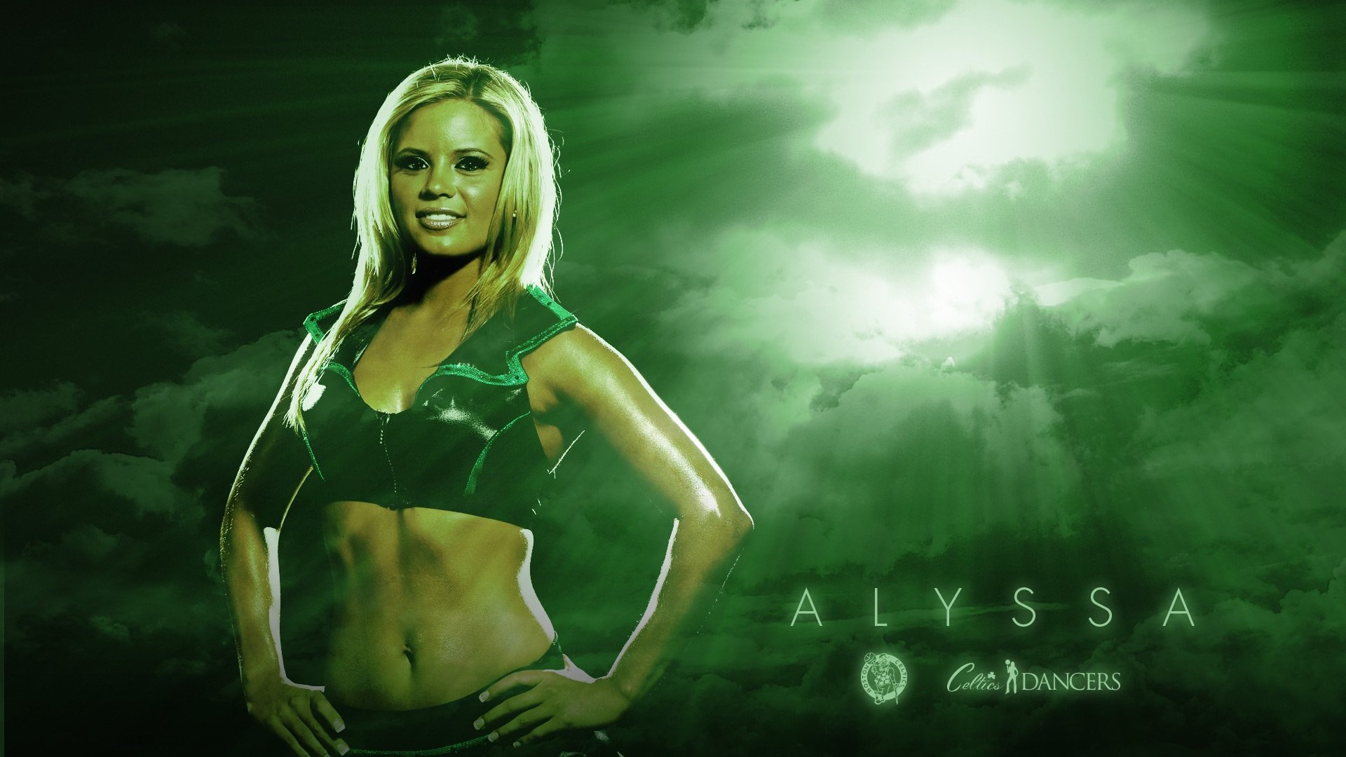 NBA 2010-11 season, the Celtics cheerleaders wallpaper #3 - 1920x1080