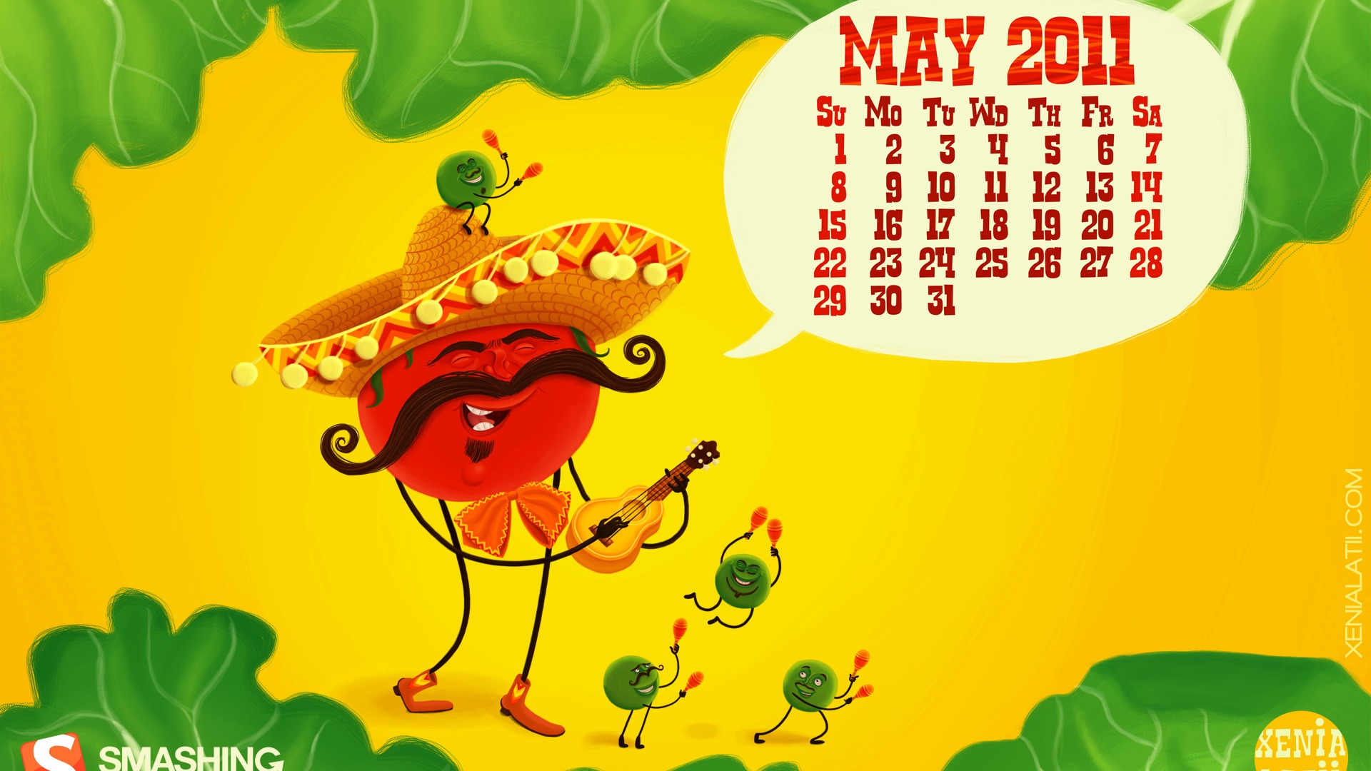 May 2011 Calendar Wallpaper (1) #14 - 1920x1080
