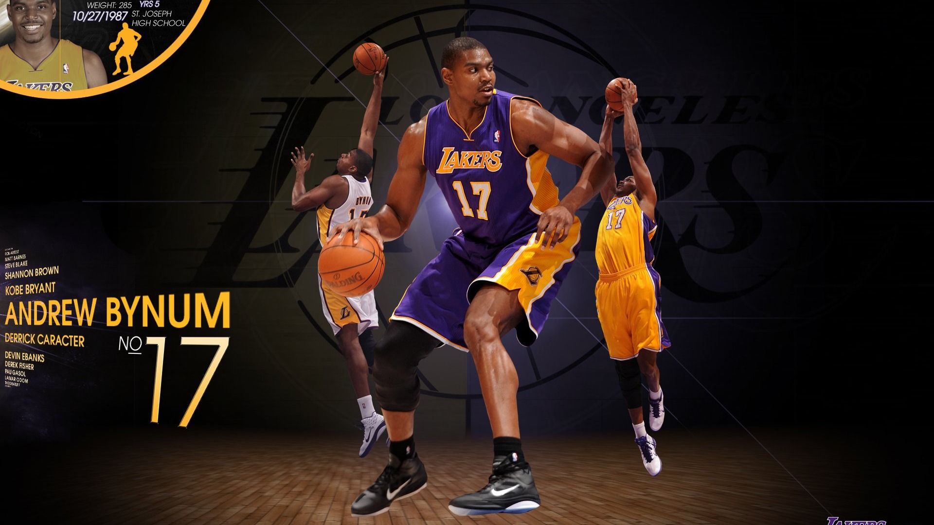 NBA 2010-11 temporada, Los Angeles Lakers Fondo de Pantalla #2 - 1920x1080