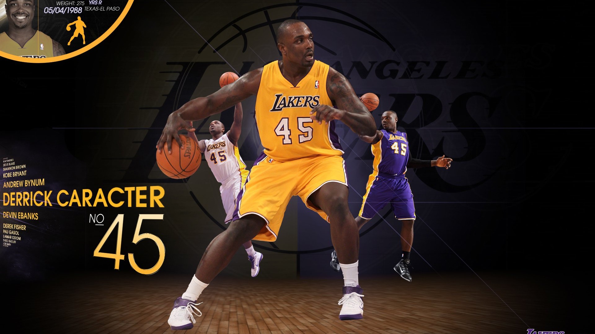 NBA 2010-11赛季 洛杉矶湖人队 壁纸3 - 1920x1080