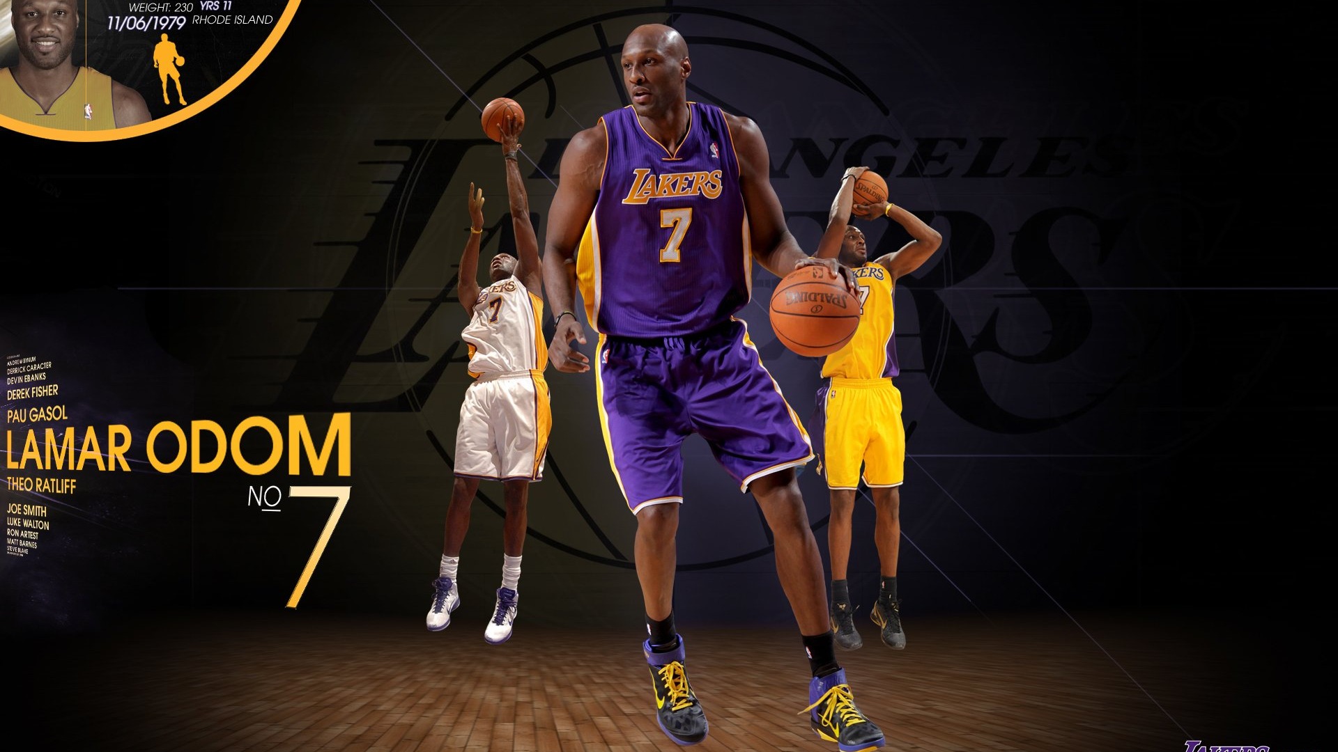 NBA 2010-11 temporada, Los Angeles Lakers Fondo de Pantalla #7 - 1920x1080