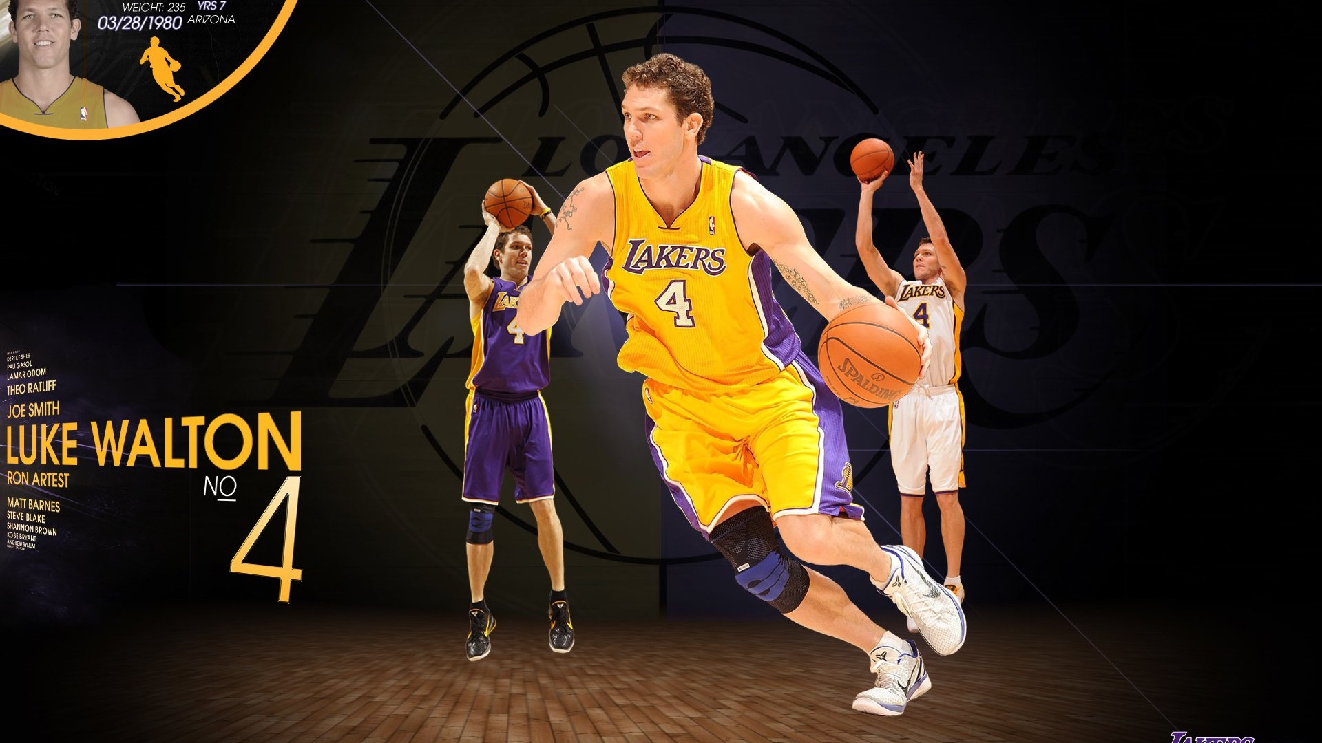 NBA 2010-11賽季 洛杉磯湖人隊 壁紙 #8 - 1920x1080