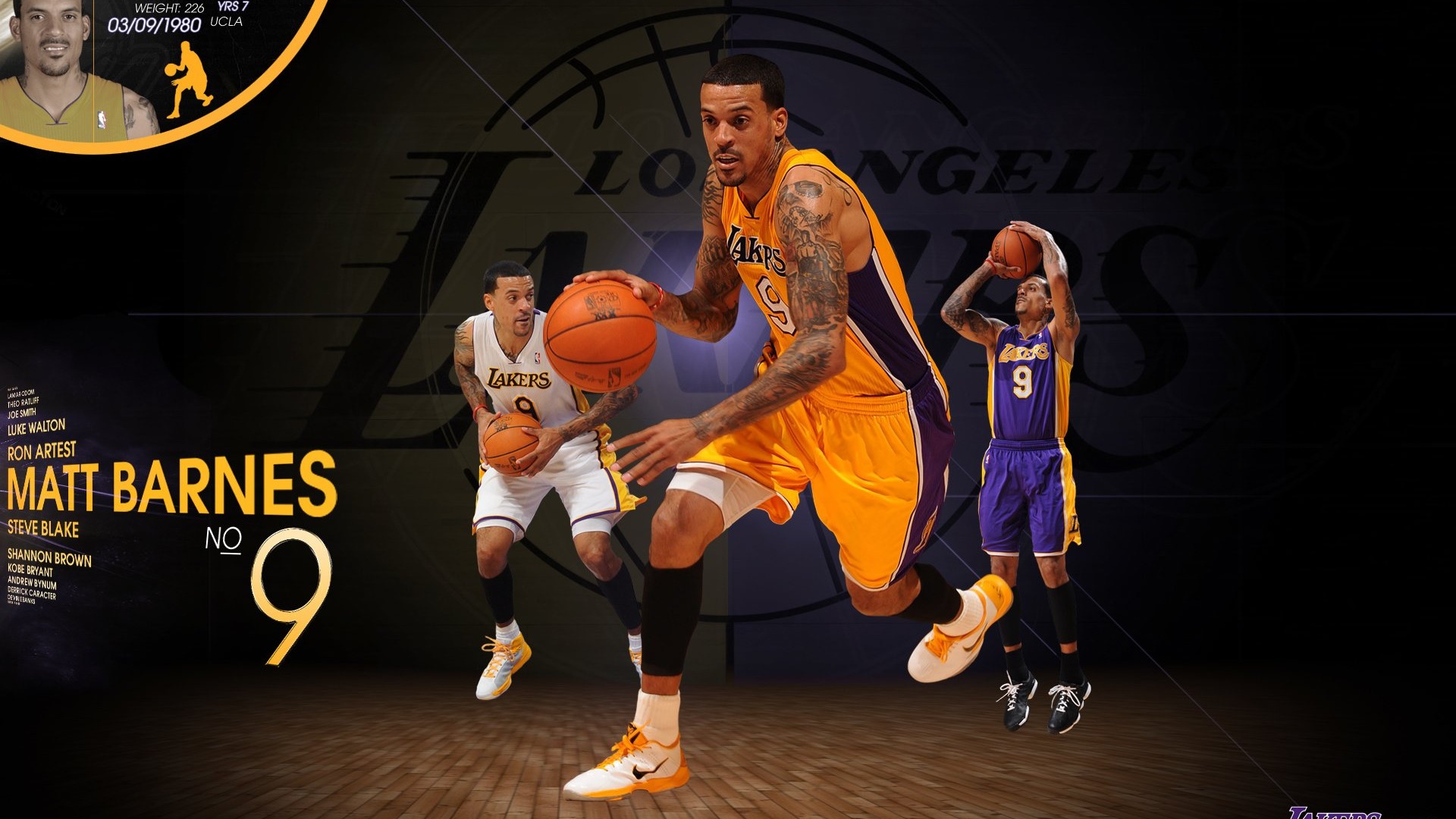 NBA 2010-11赛季 洛杉矶湖人队 壁纸9 - 1920x1080