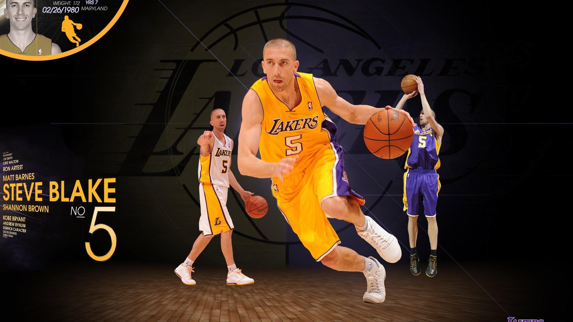 NBA 2010-11 temporada, Los Angeles Lakers Fondo de Pantalla #13 - 1920x1080