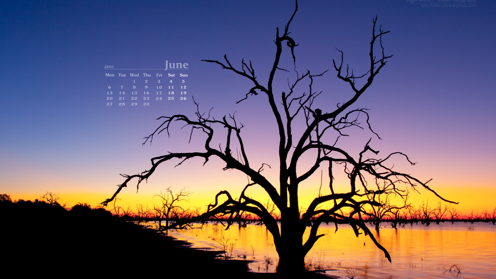 Juni 2011 Kalender Wallpaper (2) #13 - 1920x1080