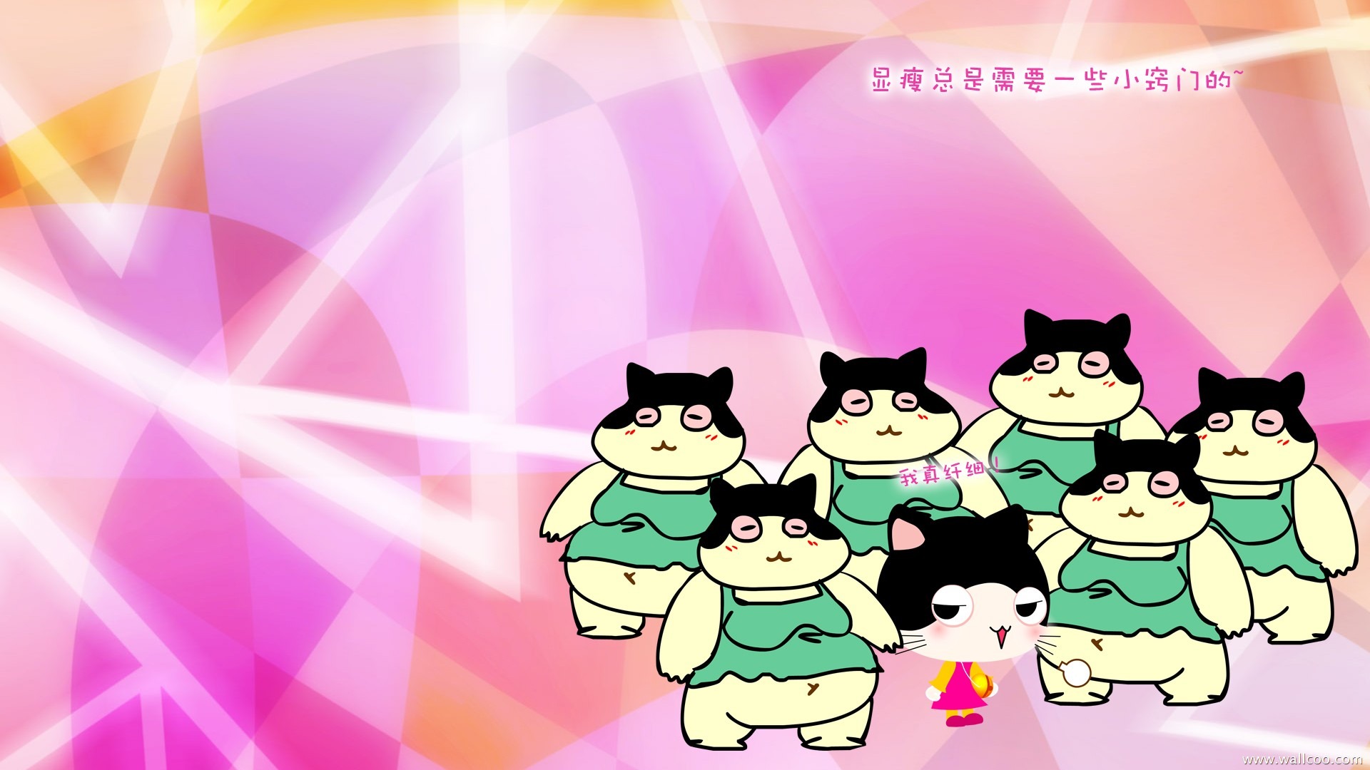 Baby cat cartoon wallpaper (2) #5 - 1920x1080