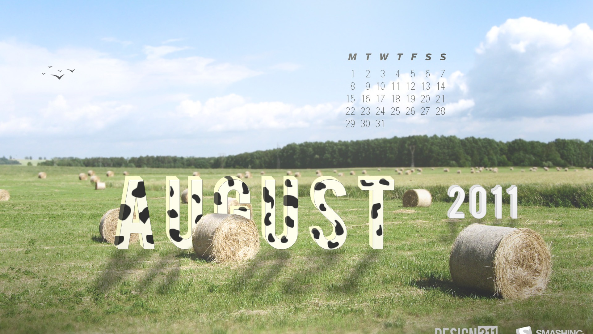 August 2011 calendar wallpaper (1) #11 - 1920x1080