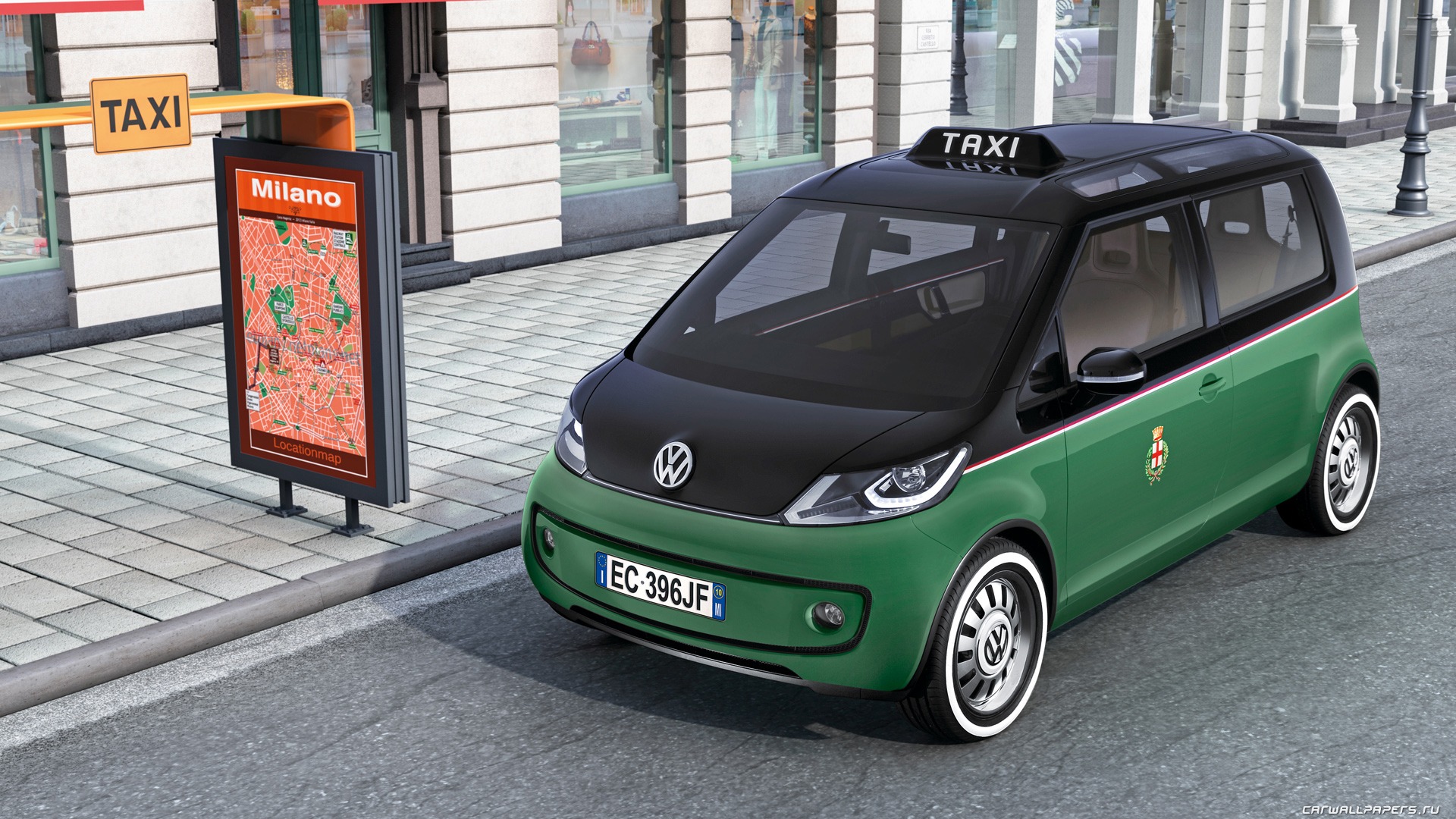 Concept Car Volkswagen Milano Taxi - 2010 fondos de pantalla HD #2 - 1920x1080
