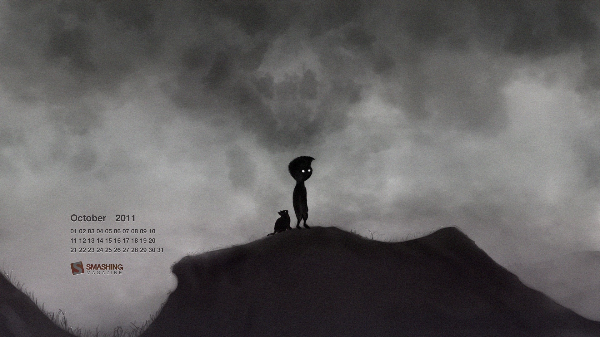 2011年10月 月曆壁紙(二) #2 - 1920x1080