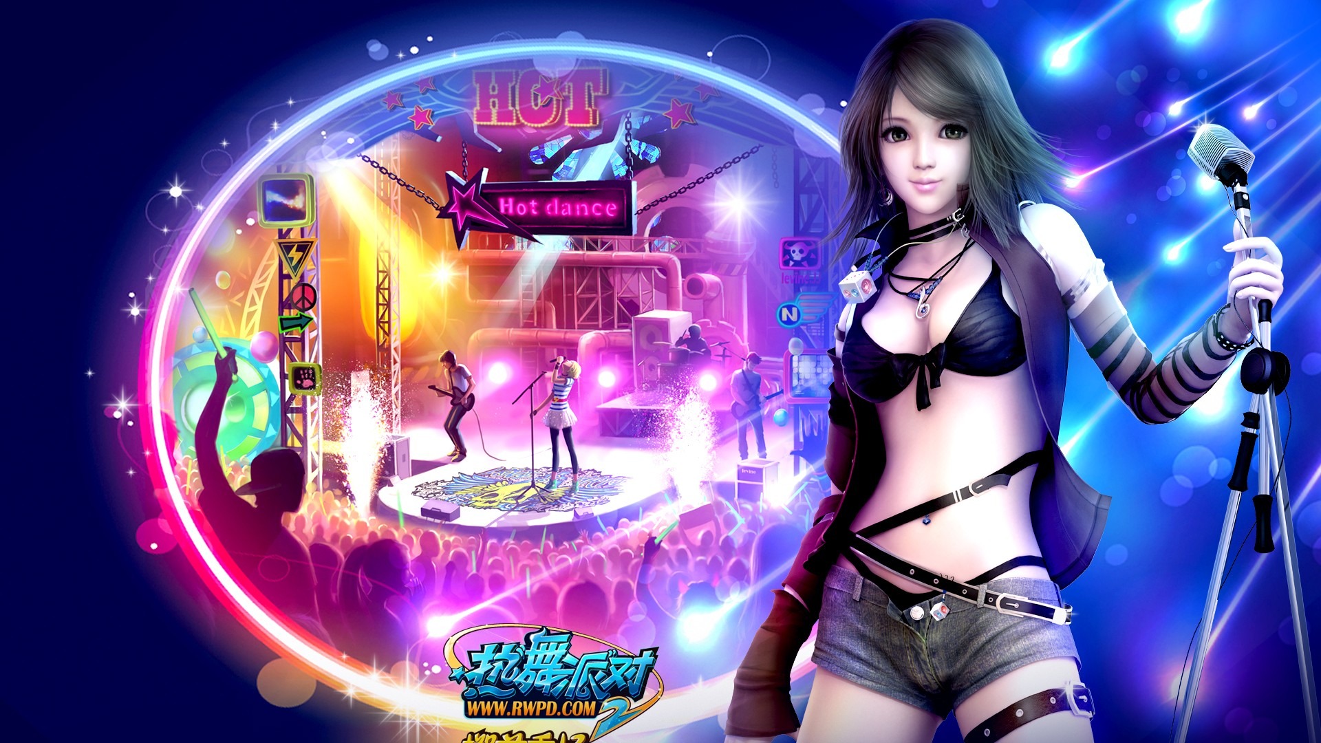 Онлайн игра Hot Dance партии обои II официального #37 - 1920x1080