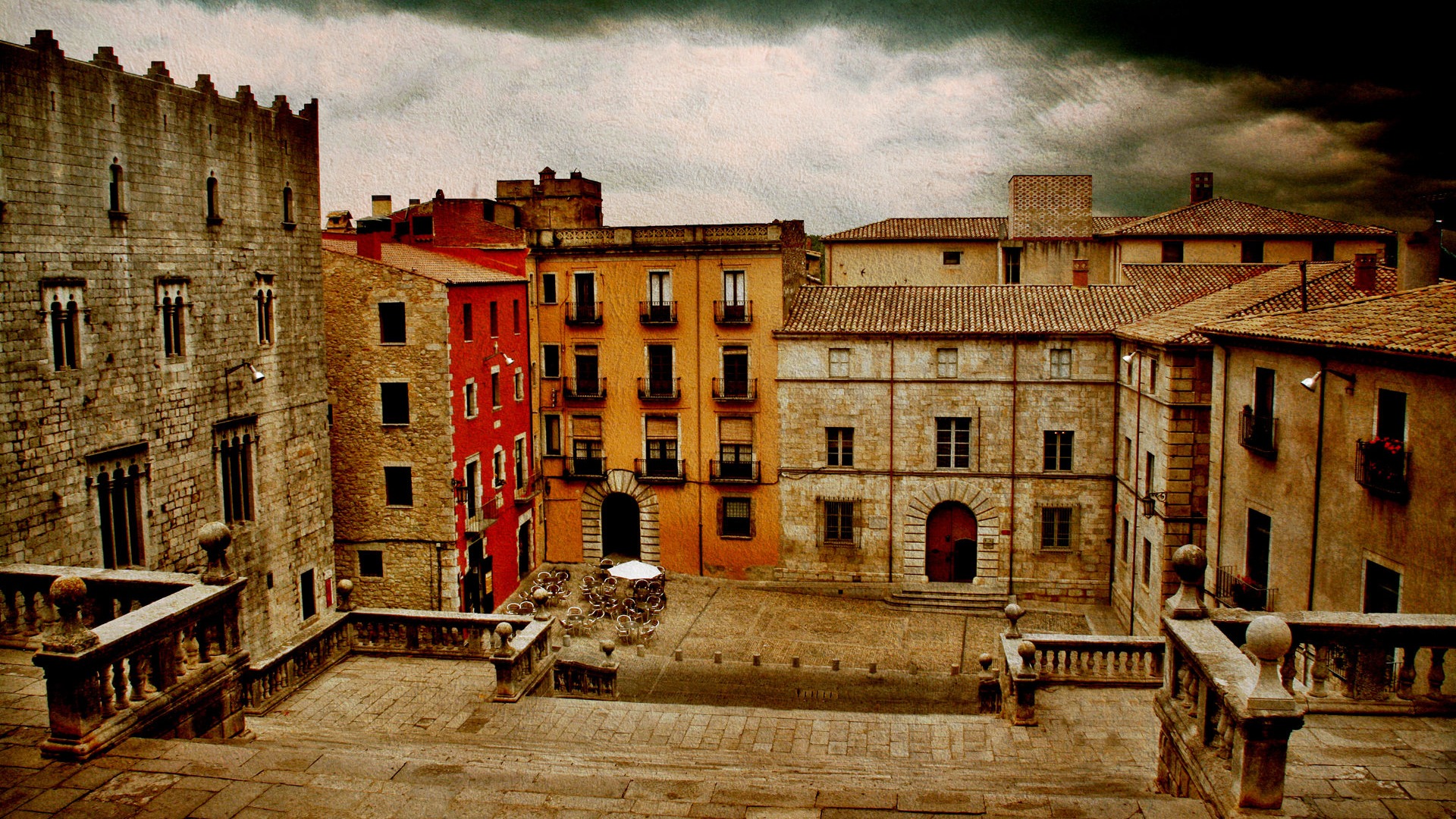 Spanien Girona HDR-Stil Hintergrundbilder #6 - 1920x1080
