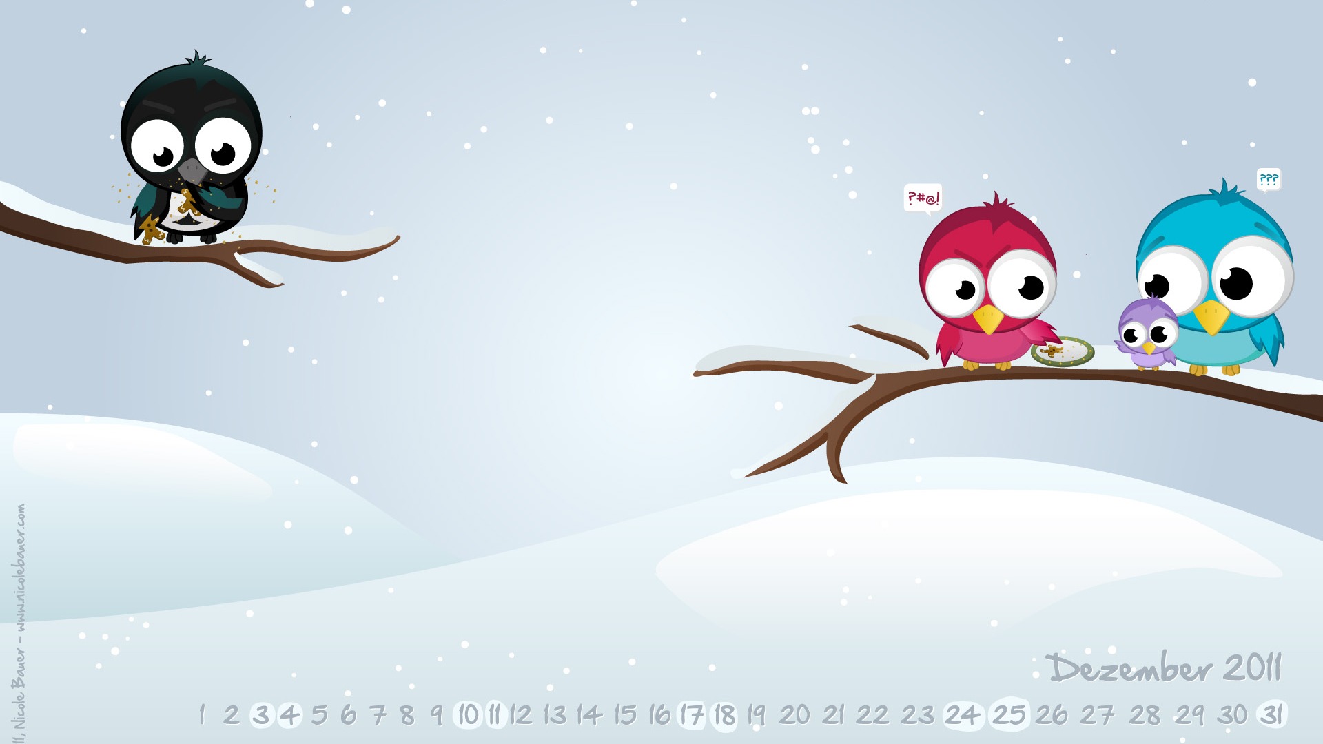 Dezember 2011 Kalender Wallpaper (1) #5 - 1920x1080