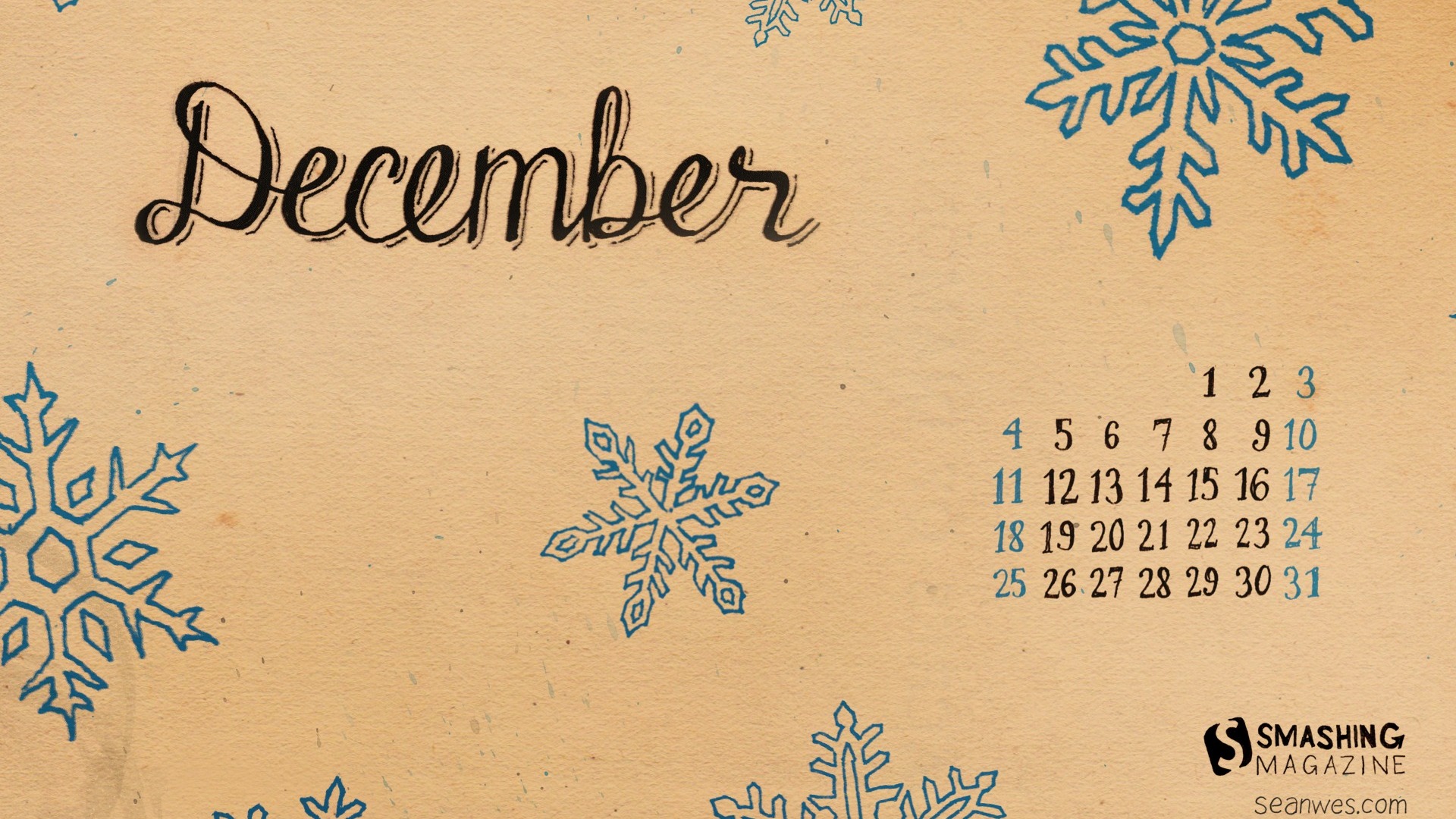 December 2011 Calendar wallpaper (1) #12 - 1920x1080